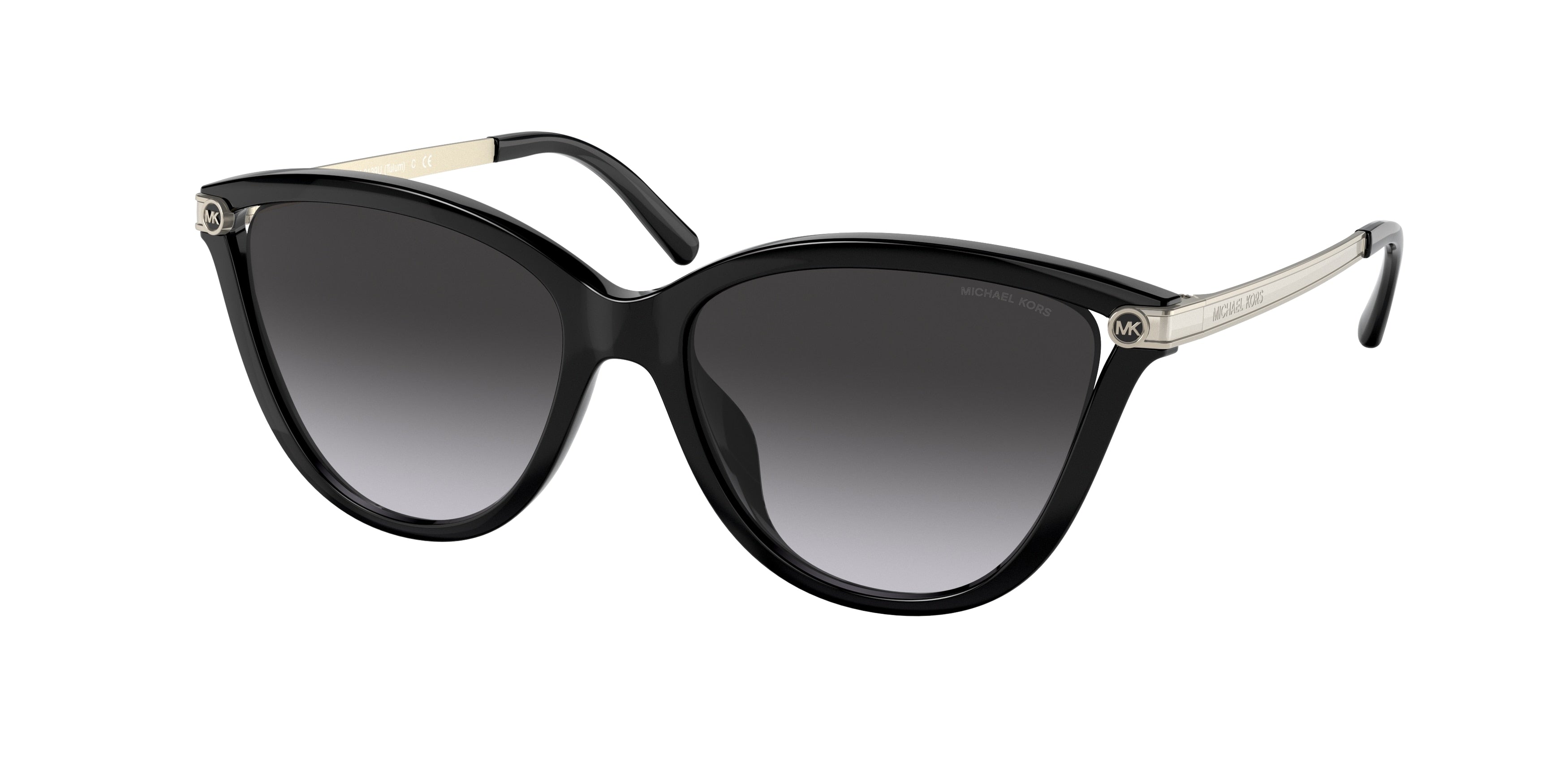 Michael Kors TULUM MK2139U Cat Eye Sunglasses 33328G-Black 54-140-16 - Color Map Black