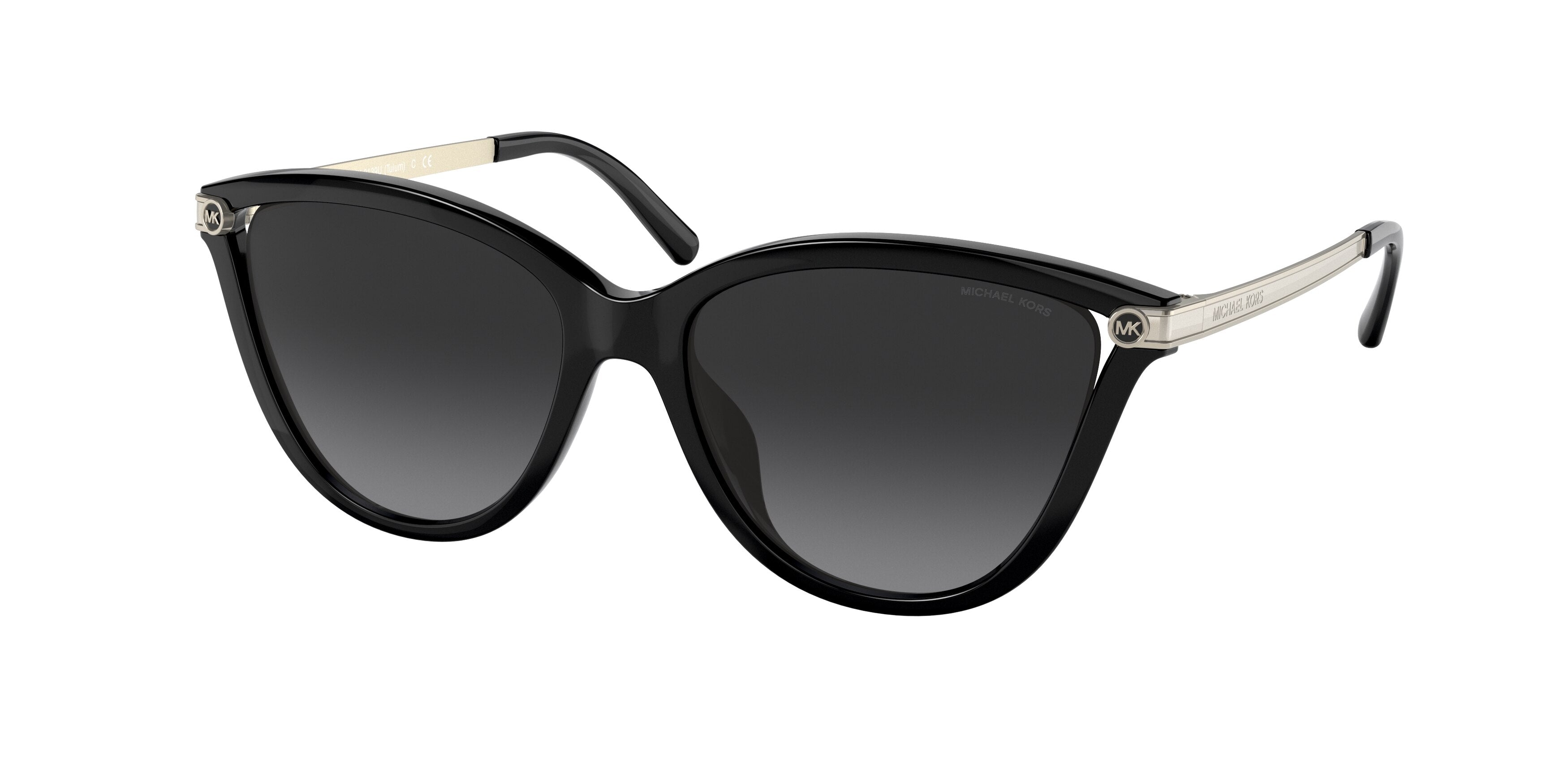 Michael Kors TULUM MK2139U Cat Eye Sunglasses 3332T3-Black 54-140-16 - Color Map Black
