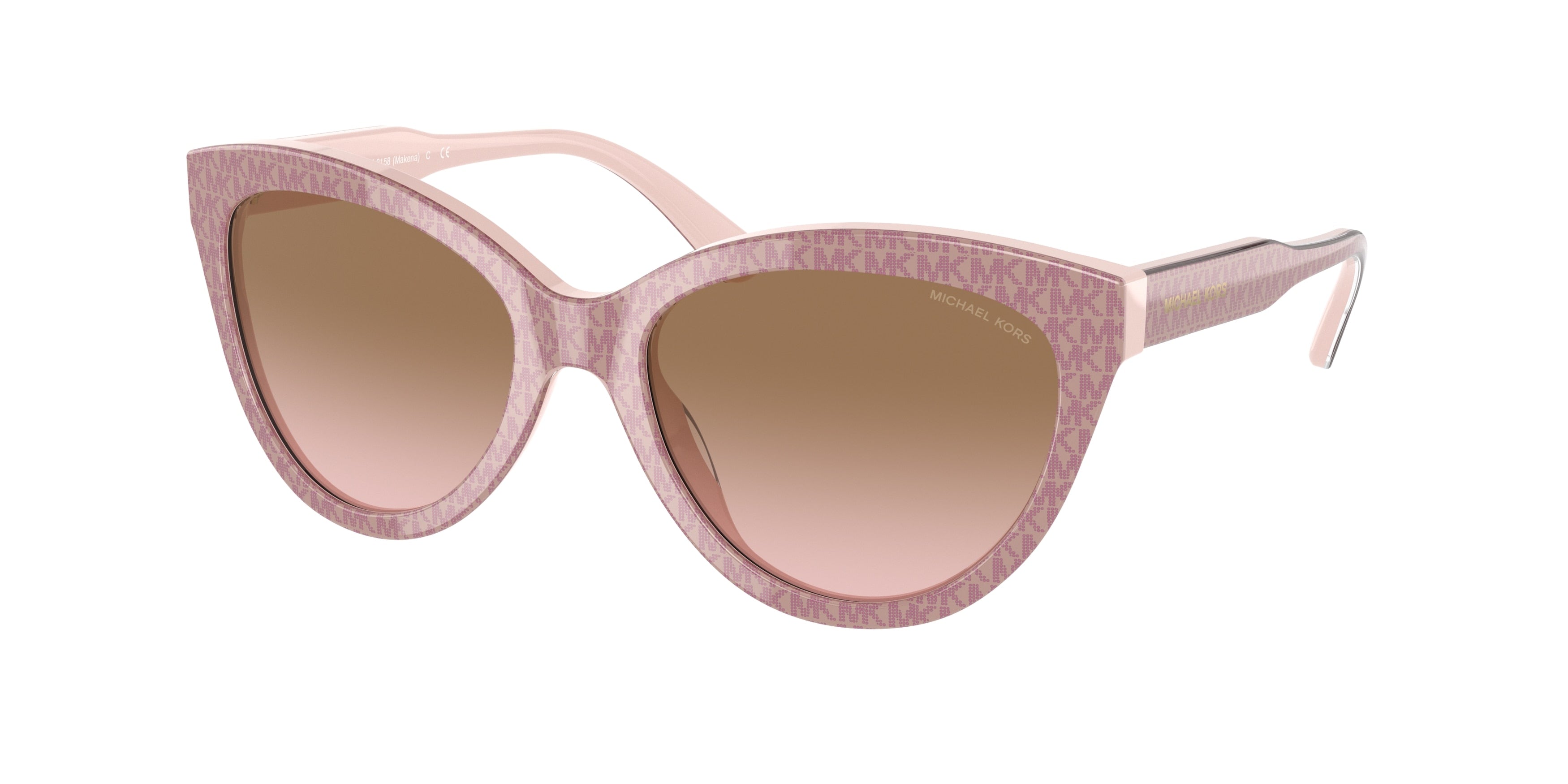 Michael Kors MAKENA MK2158 Cat Eye Sunglasses 310511-Mk Signature Pvc Ballet Pink 55-140-18 - Color Map Pink