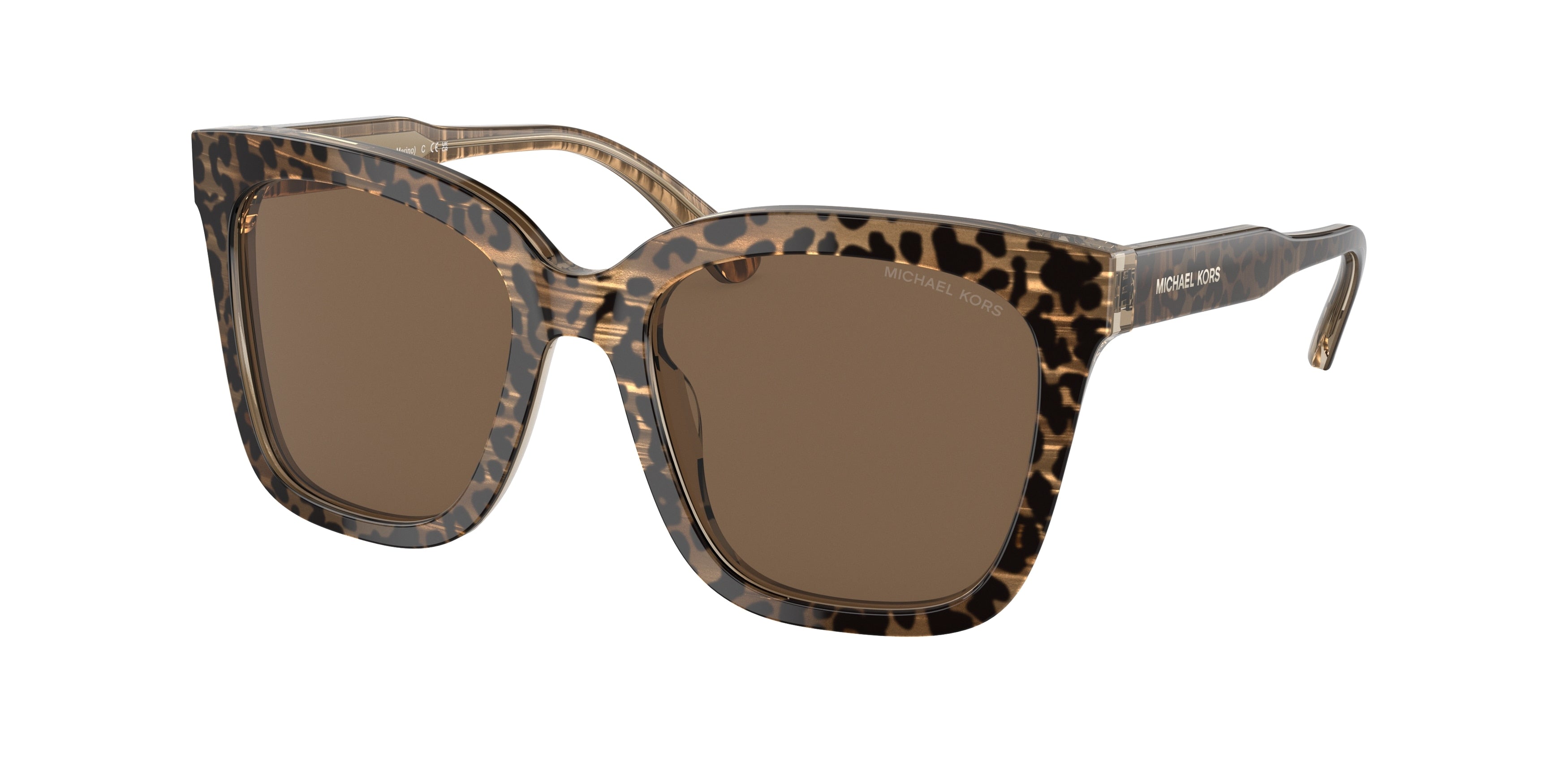 Michael Kors SAN MARINO MK2163 Square Sunglasses 391773-Brown 52-140-19 - Color Map Brown