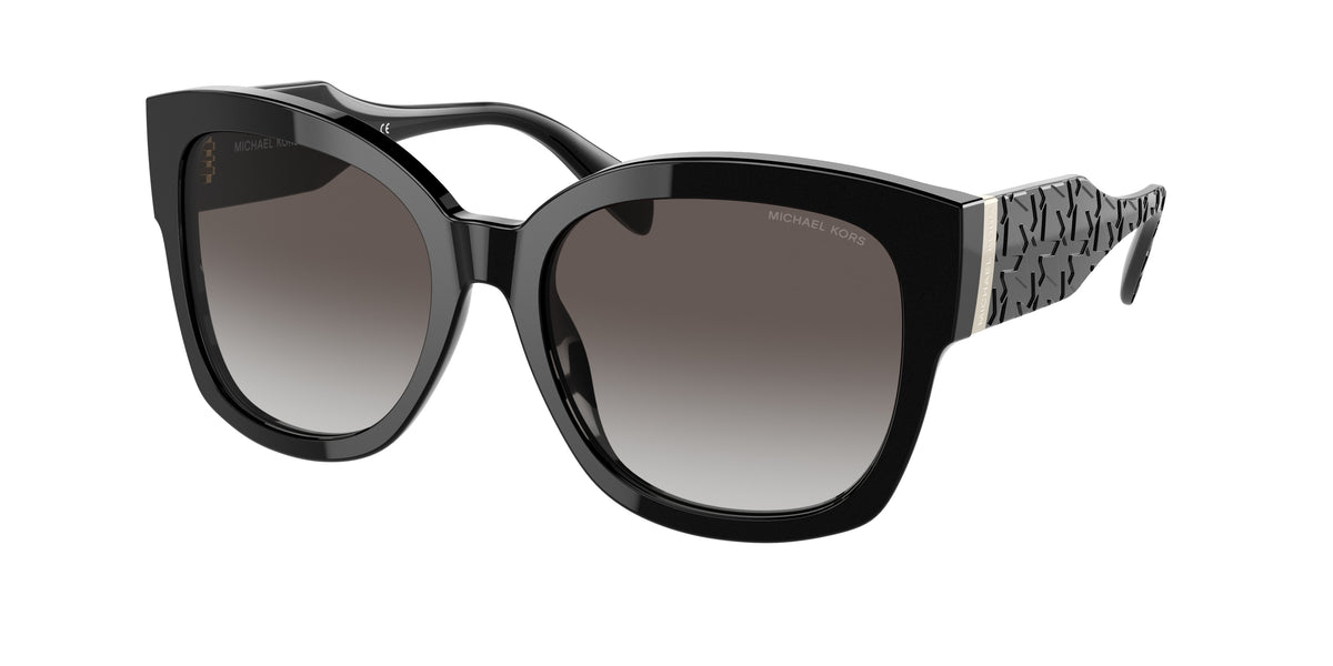 Michael Kors BAJA MK2164 Square Sunglasses 30058G-Black 56-140-18 - Color Map Black