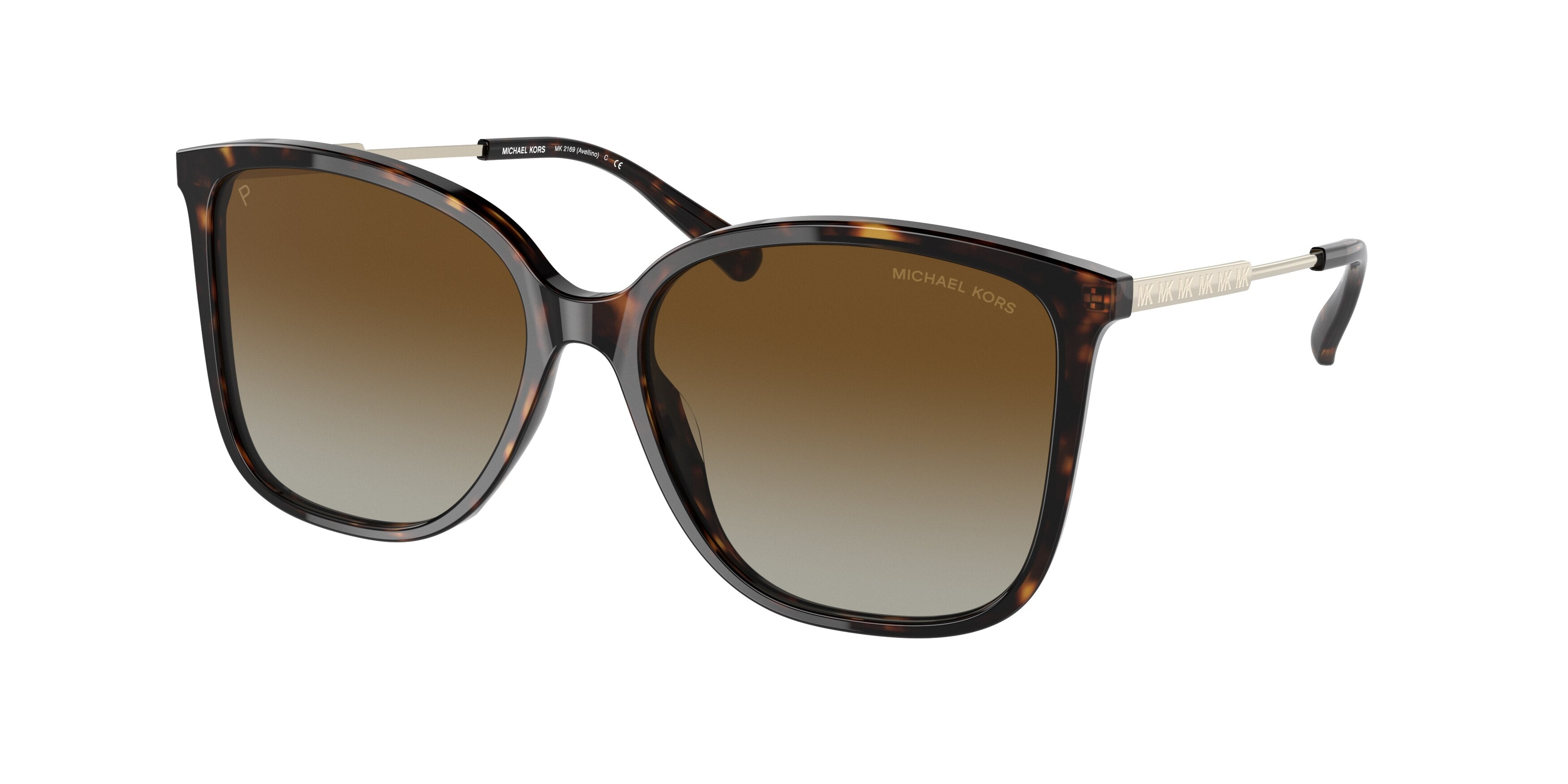 Michael Kors AVELLINO MK2169 Square Sunglasses 3006T5-Dark Tortoise 56-140-16 - Color Map Tortoise