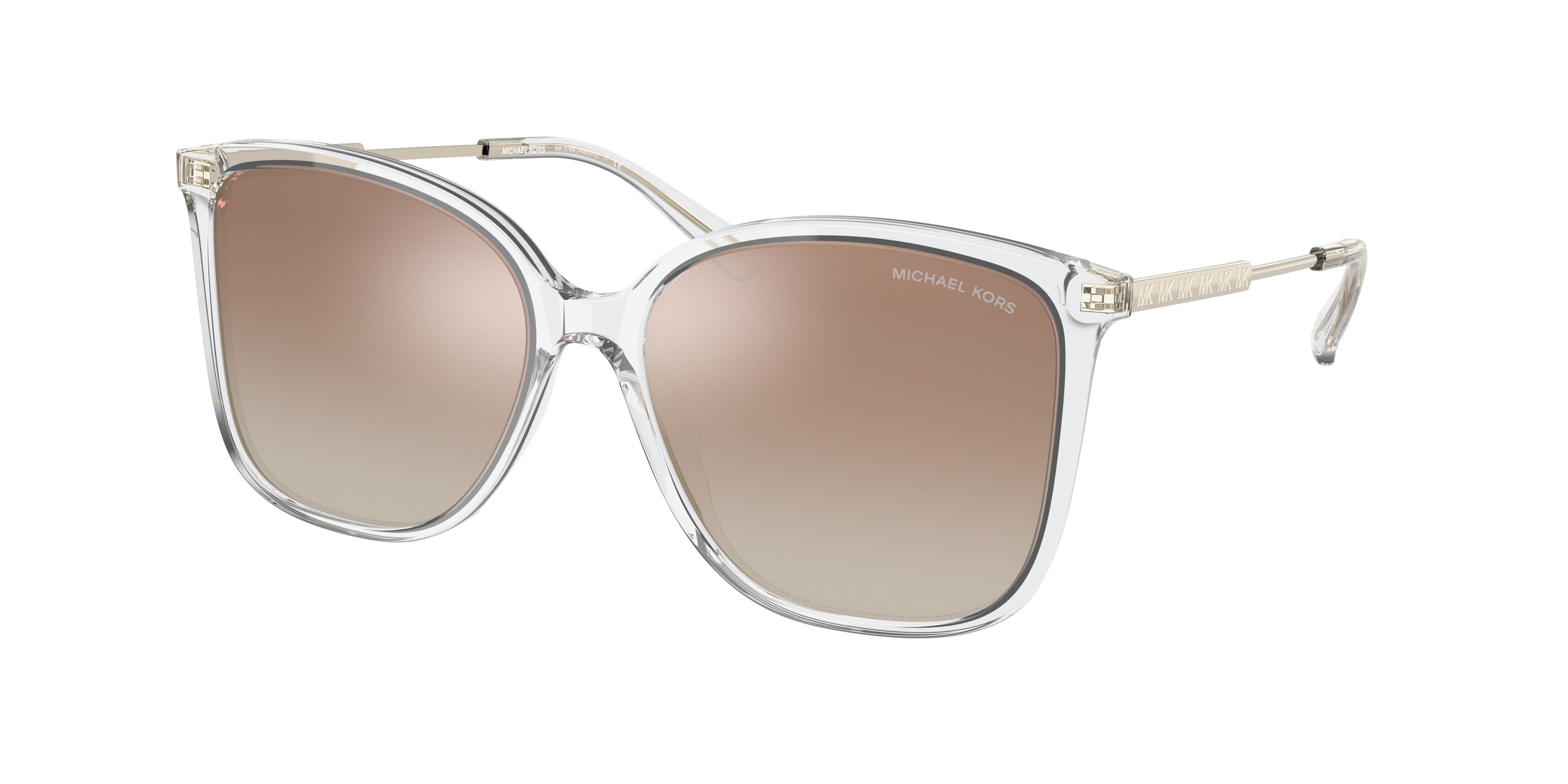 Michael Kors AVELLINO MK2169 Square Sunglasses 30156K-Clear 56-140-16 - Color Map Transparent