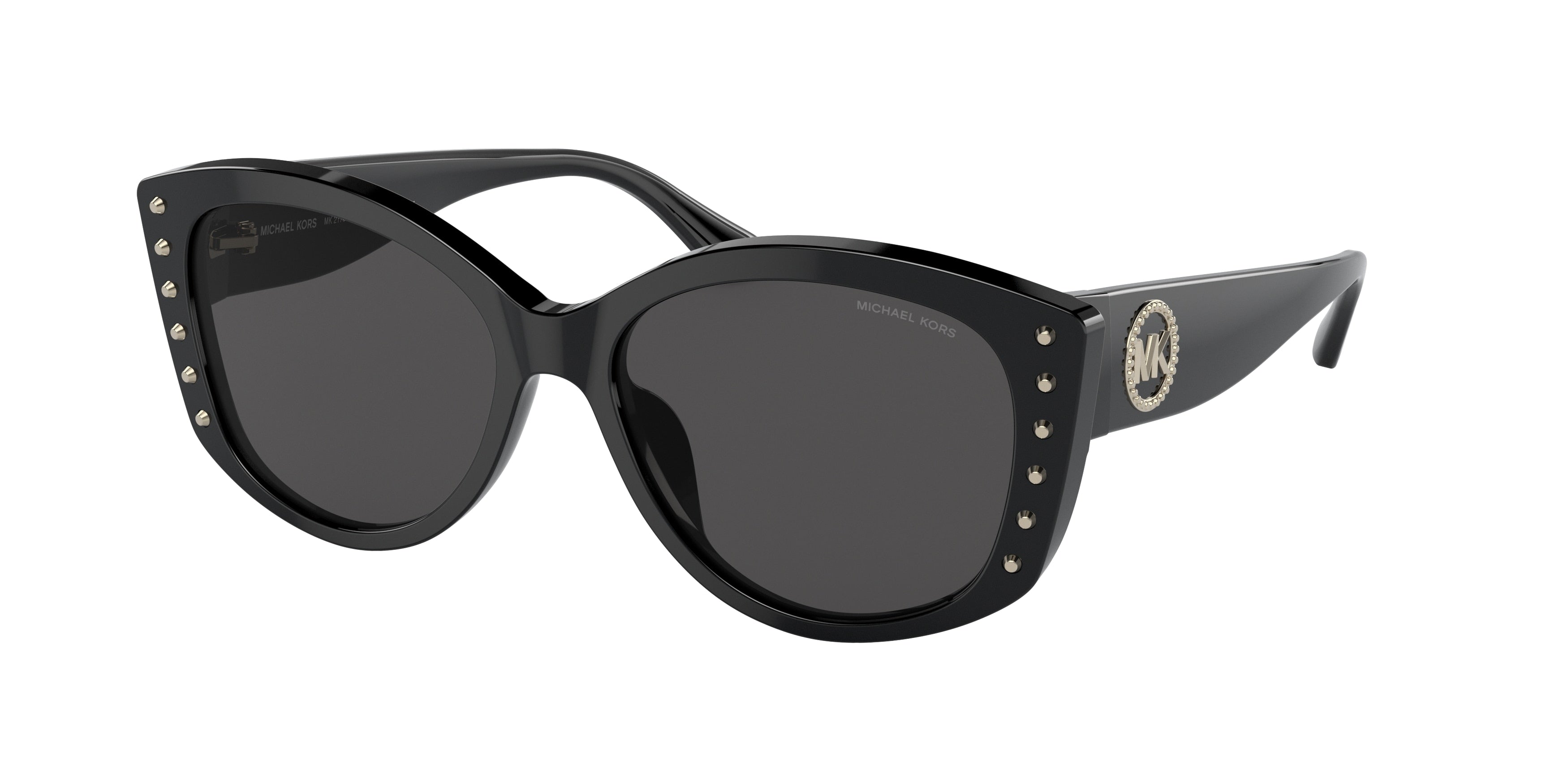 Michael Kors CHARLESTON MK2175U Irregular Sunglasses 300587-Black 54-140-16 - Color Map Black