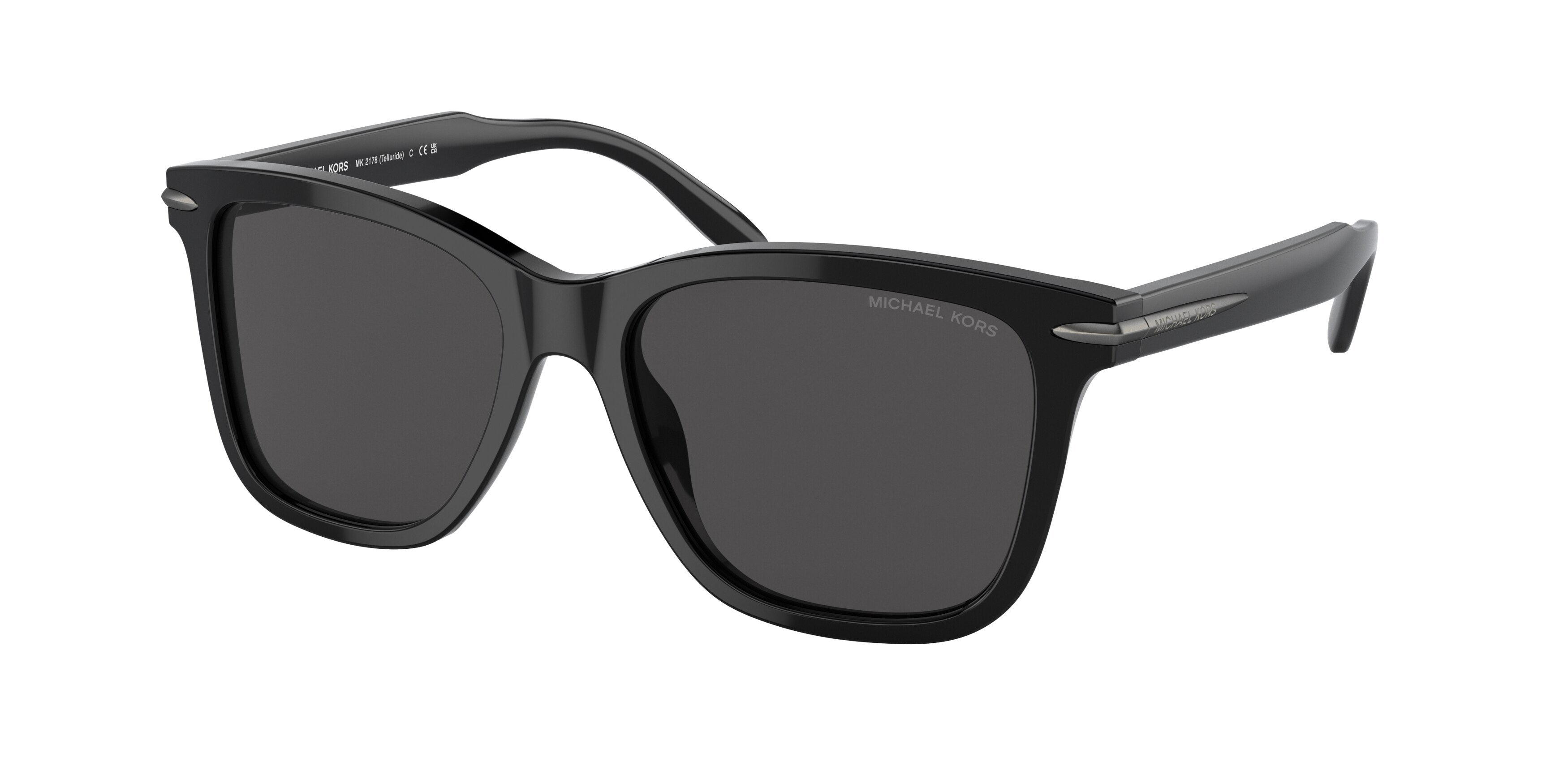 Michael Kors TELLURIDE MK2178 Square Sunglasses 300587-Black 54-145-17 - Color Map Black