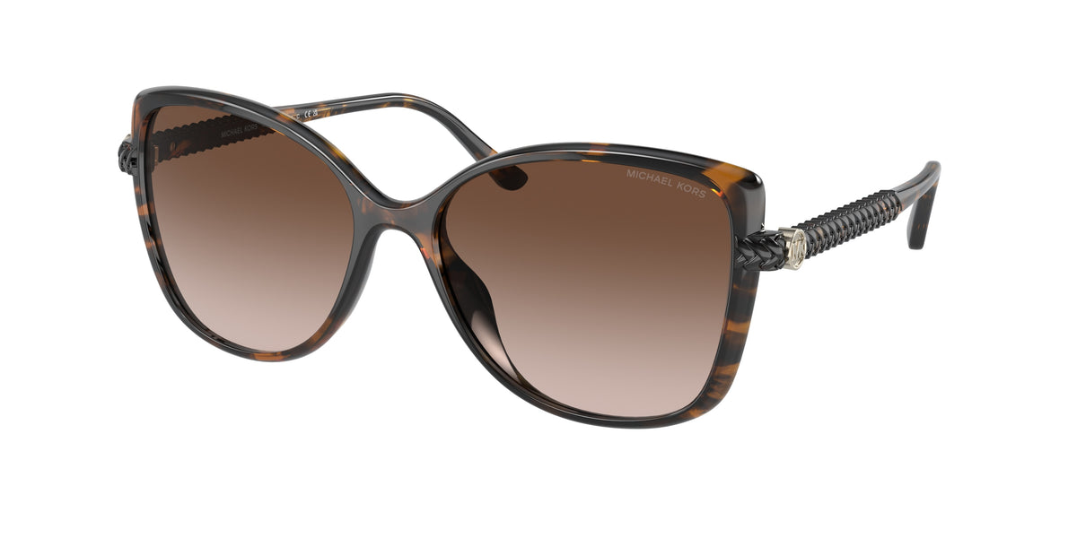 Michael Kors MALTA MK2181U Butterfly Sunglasses 300613-Dark Tortoise 57-140-16 - Color Map Tortoise