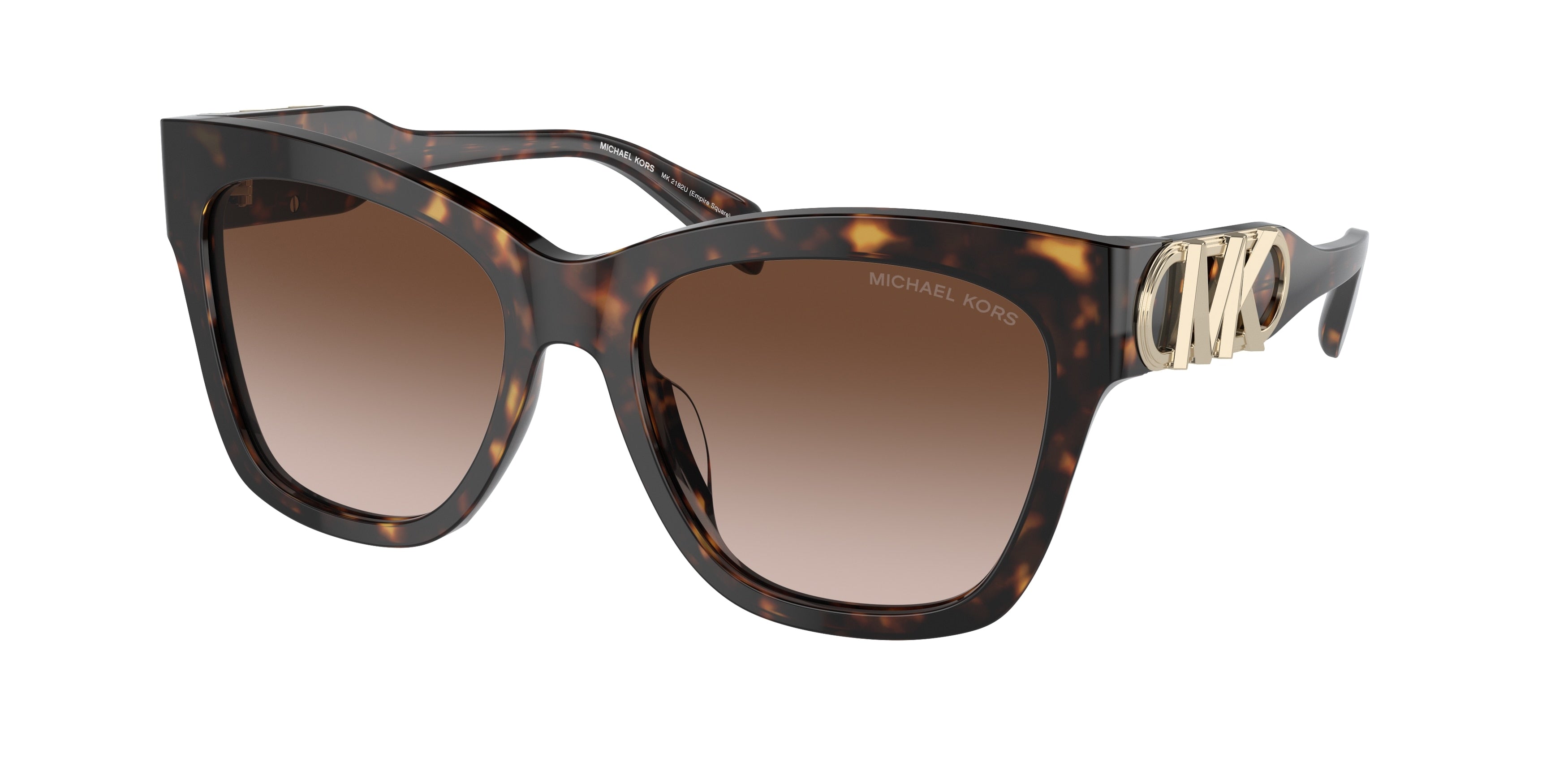 Michael Kors EMPIRE SQUARE MK2182U Butterfly Sunglasses 300613-Dark Tortoise 55-140-18 - Color Map Tortoise