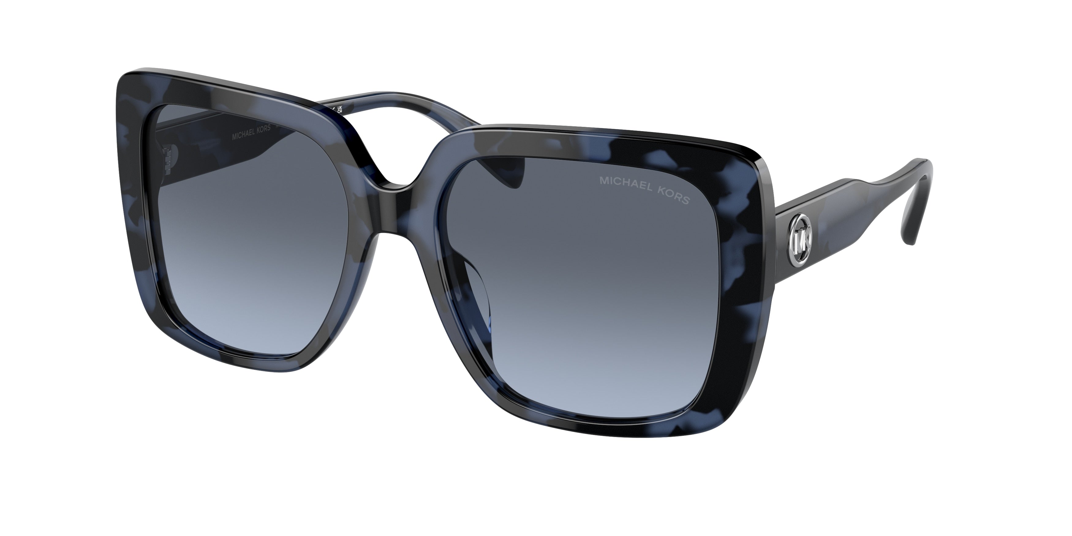 Michael Kors MALLORCA MK2183U Square Sunglasses 31118F-Blue Tortoise 55-140-18 - Color Map Blue