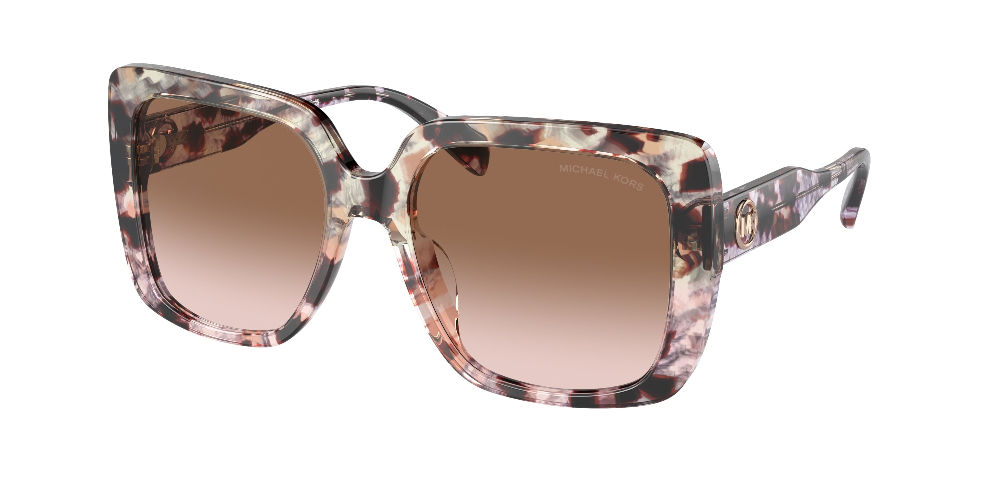 Michael Kors MALLORCA MK2183U Square Sunglasses 334513-Pink Tortoise 55-140-18 - Color Map Tortoise