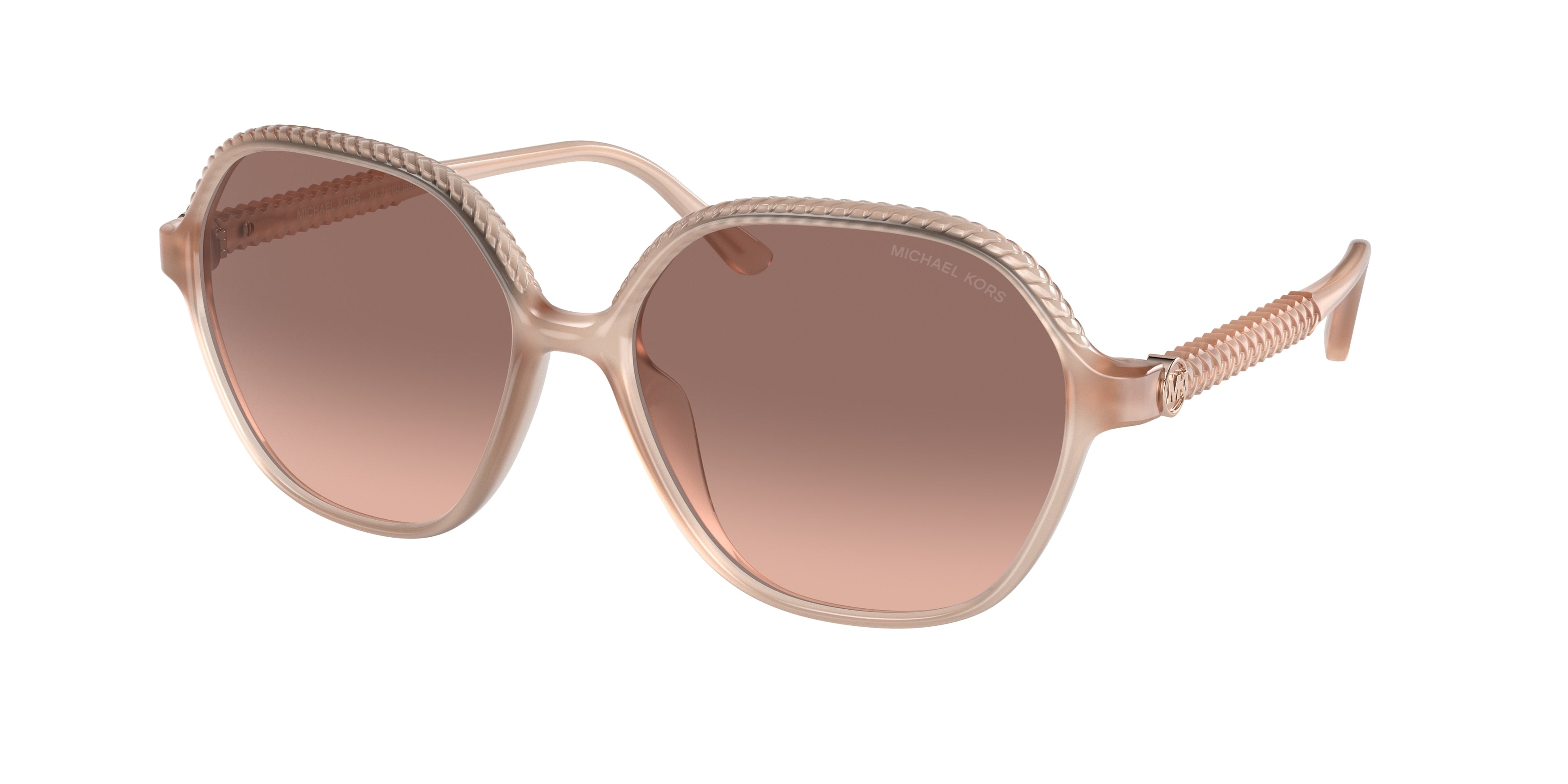 Michael Kors BALI MK2186U Irregular Sunglasses 344913-Milky Pink 58-140-16 - Color Map Pink
