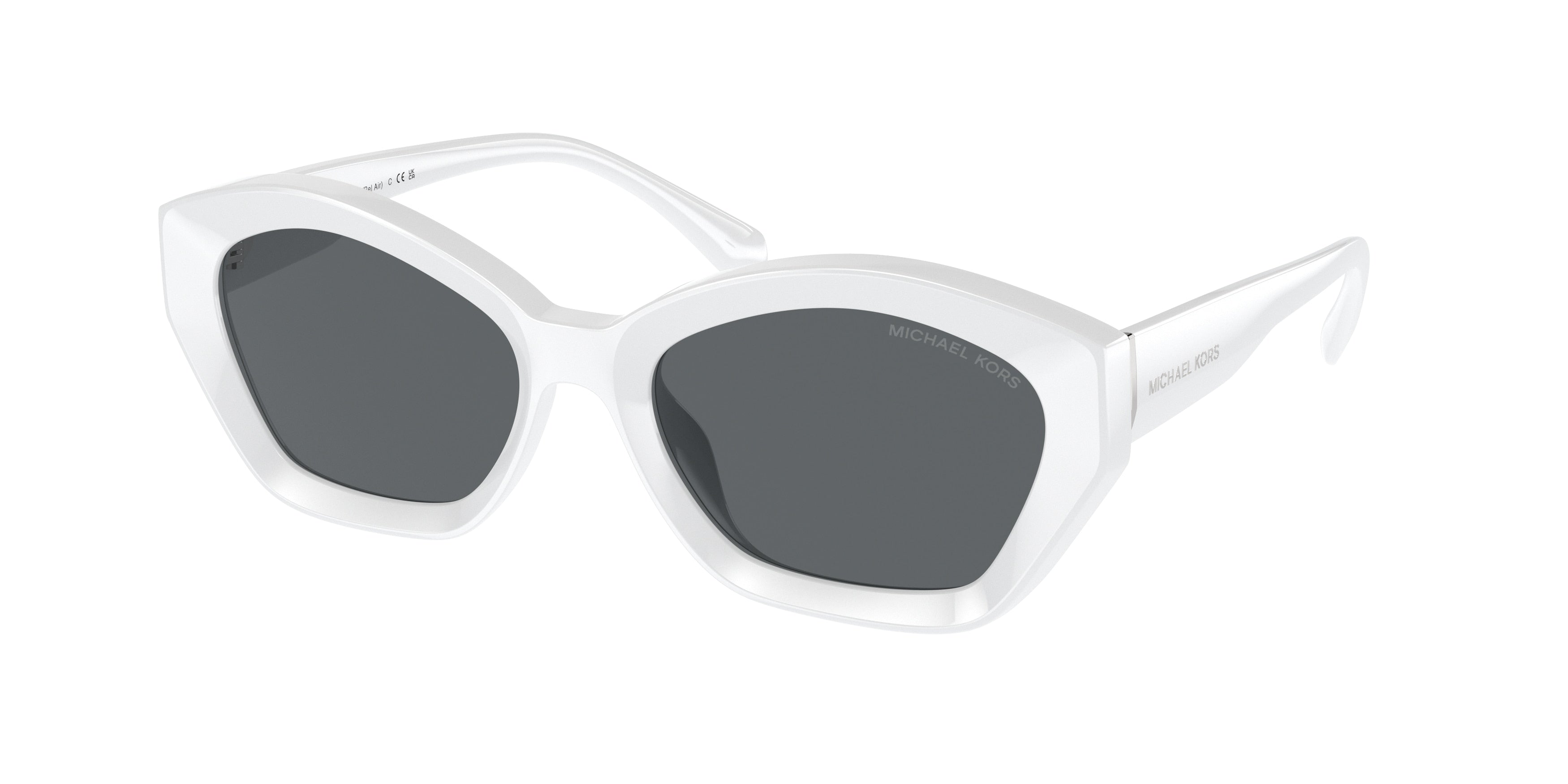 Michael Kors BEL AIR MK2209U Irregular Sunglasses 310087-Optic White 54-140-18 - Color Map White