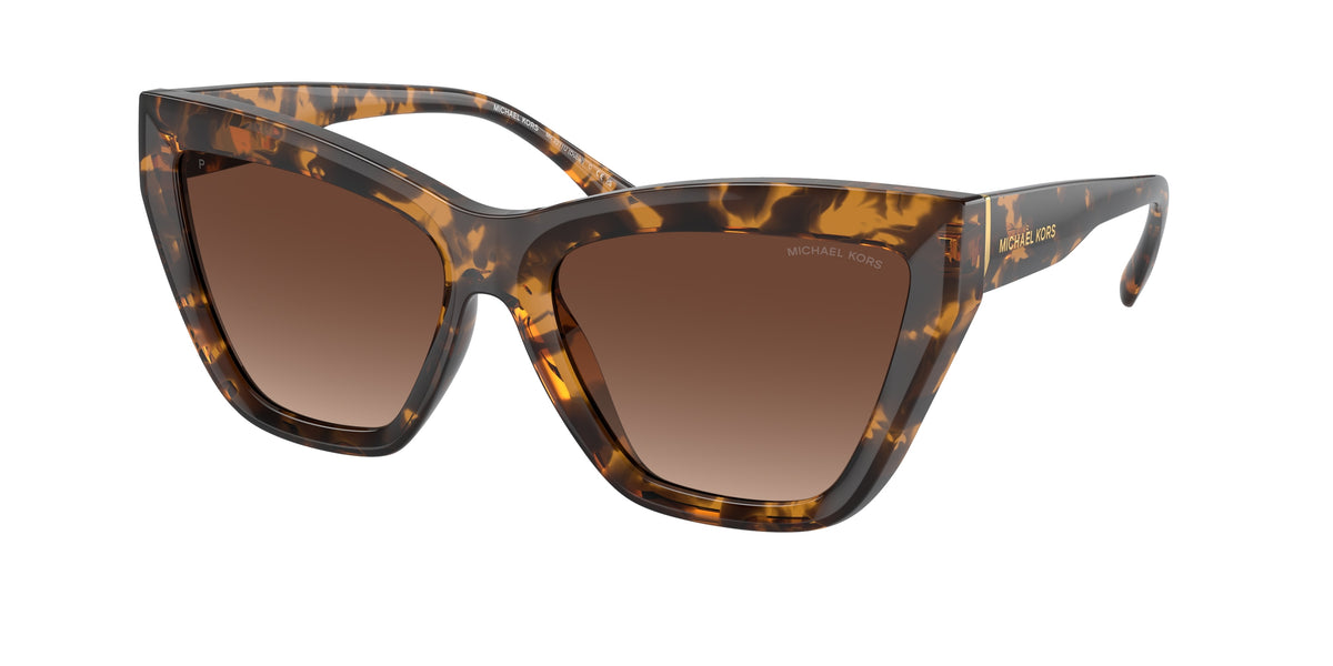 Michael Kors DUBAI MK2211U Cat Eye Sunglasses 3006T5-Dark Tortoise 57-140-17 - Color Map Tortoise