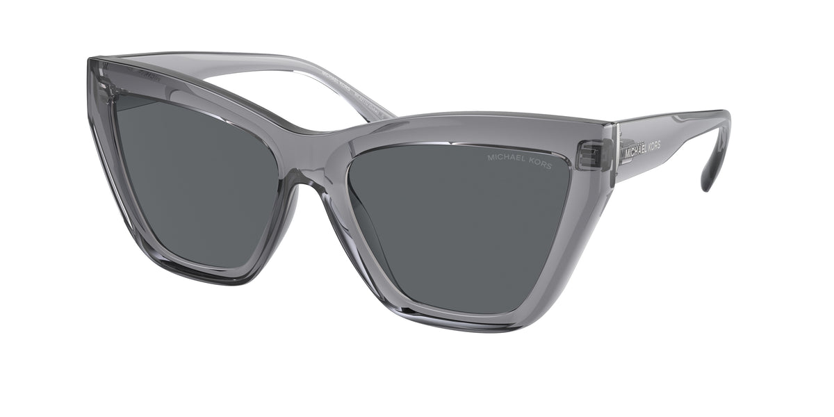 Michael Kors DUBAI MK2211U Cat Eye Sunglasses 397087-Blue Transparent 57-140-17 - Color Map Blue
