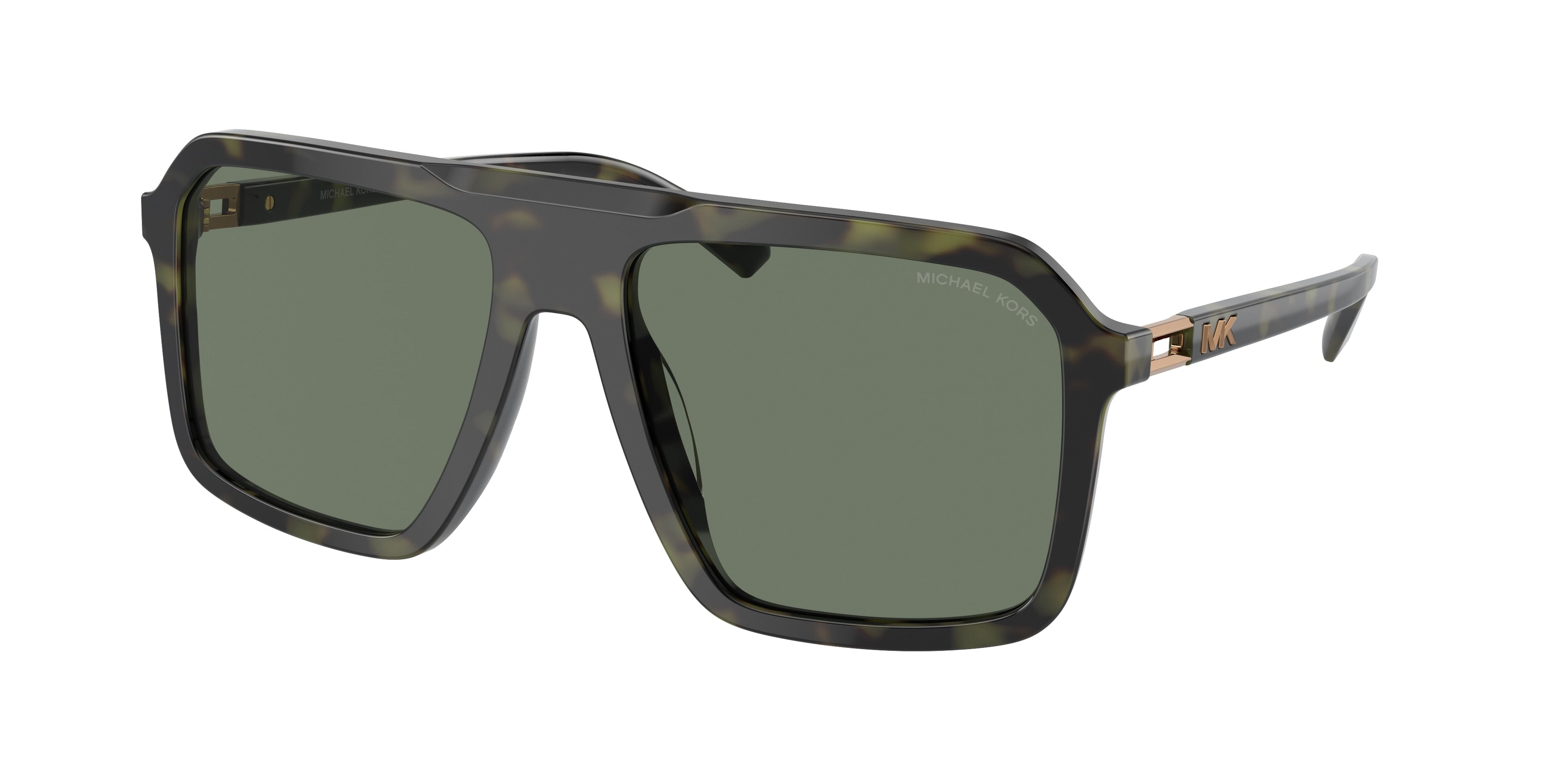 Michael Kors MURREN MK2218U Square Sunglasses 39433H-Olive Tortoise 58-145-18 - Color Map Green