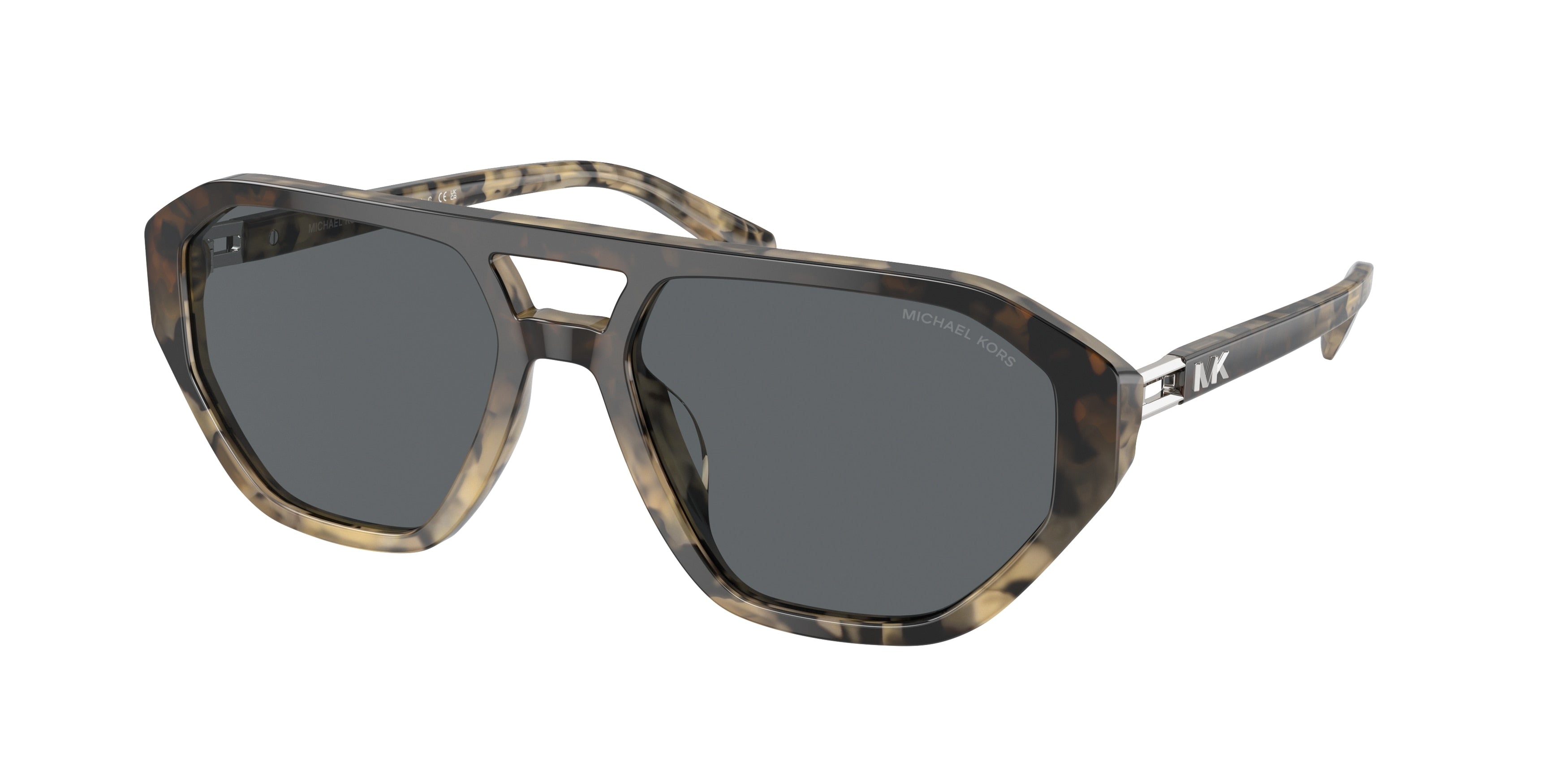 Michael Kors ZURICH MK2219U Pilot Sunglasses 394287-Black Grey Gradient Tortoise 57-145-18 - Color Map Multicolor