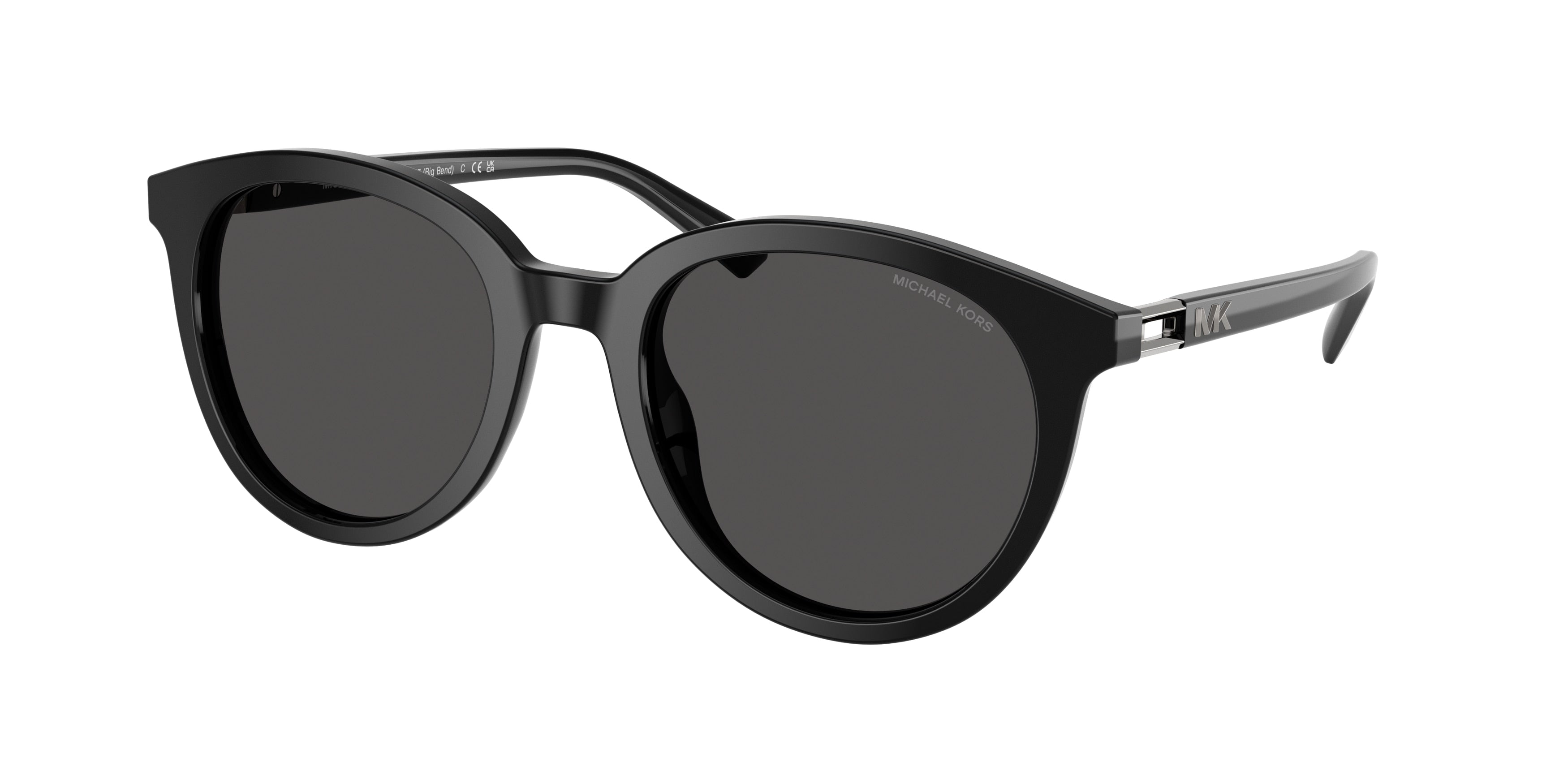 Michael Kors BIG BEND MK2227 Round Sunglasses 300587-Black 53-145-21 - Color Map Black
