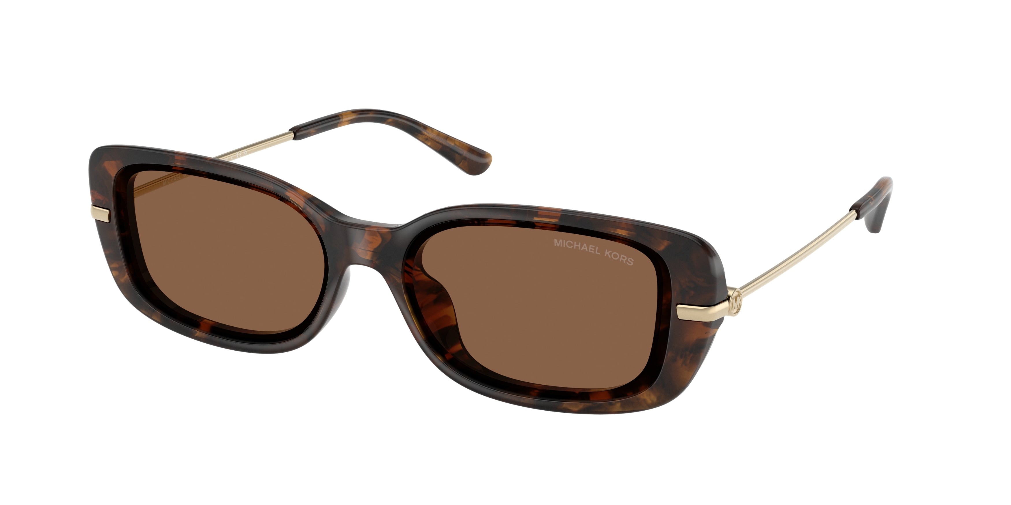 Michael Kors CAPELLA MK2228D Rectangle Sunglasses 30063G-Dark Tortoise 57-145-16 - Color Map Tortoise