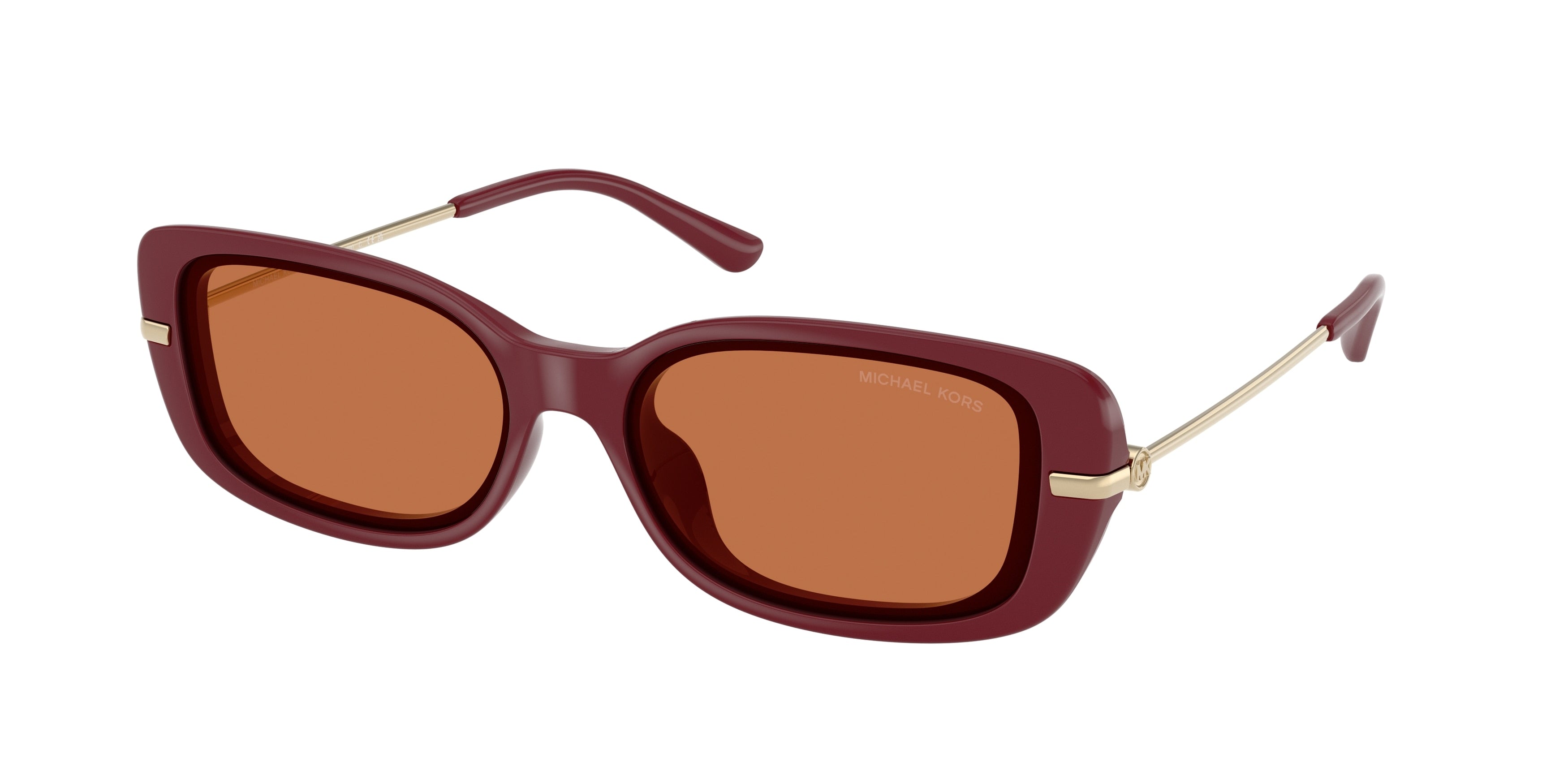 Michael Kors CAPELLA MK2228D Rectangle Sunglasses 400473-Deep Red 57-145-16 - Color Map Red