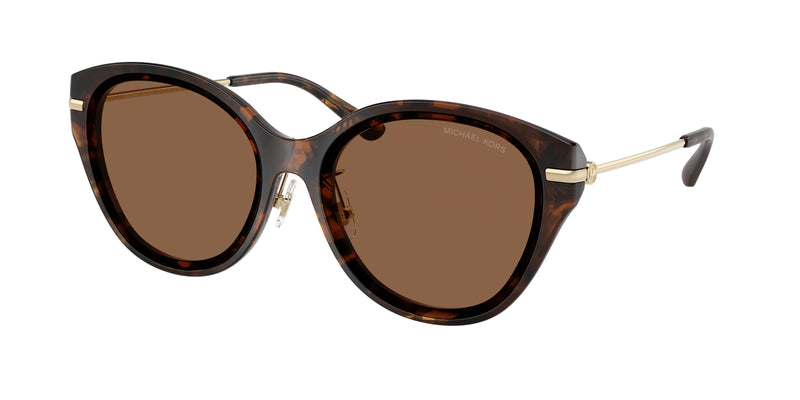 Michael Kors TIANJIN MK2229D Cat Eye Sunglasses 30063G-Dark Tortoise 59-145-16 - Color Map Tortoise