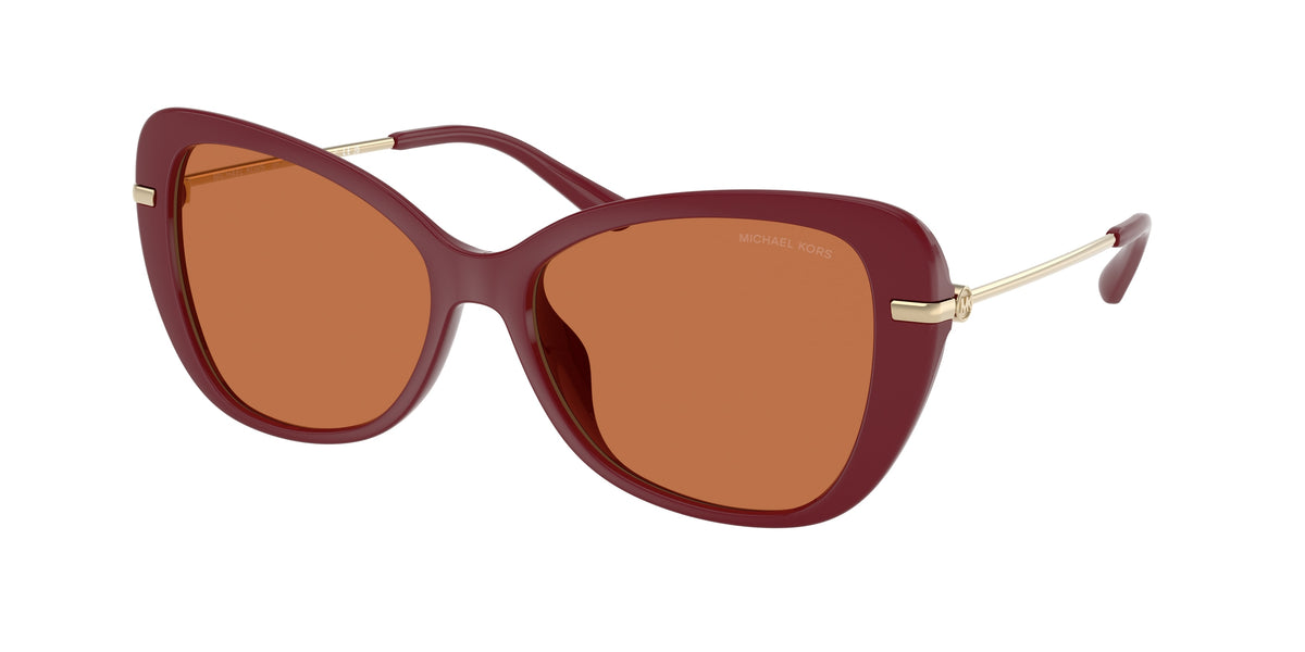 Michael Kors SAINT CROIX MK2230U Butterfly Sunglasses 400473-Deep Red 56-140-16 - Color Map Red