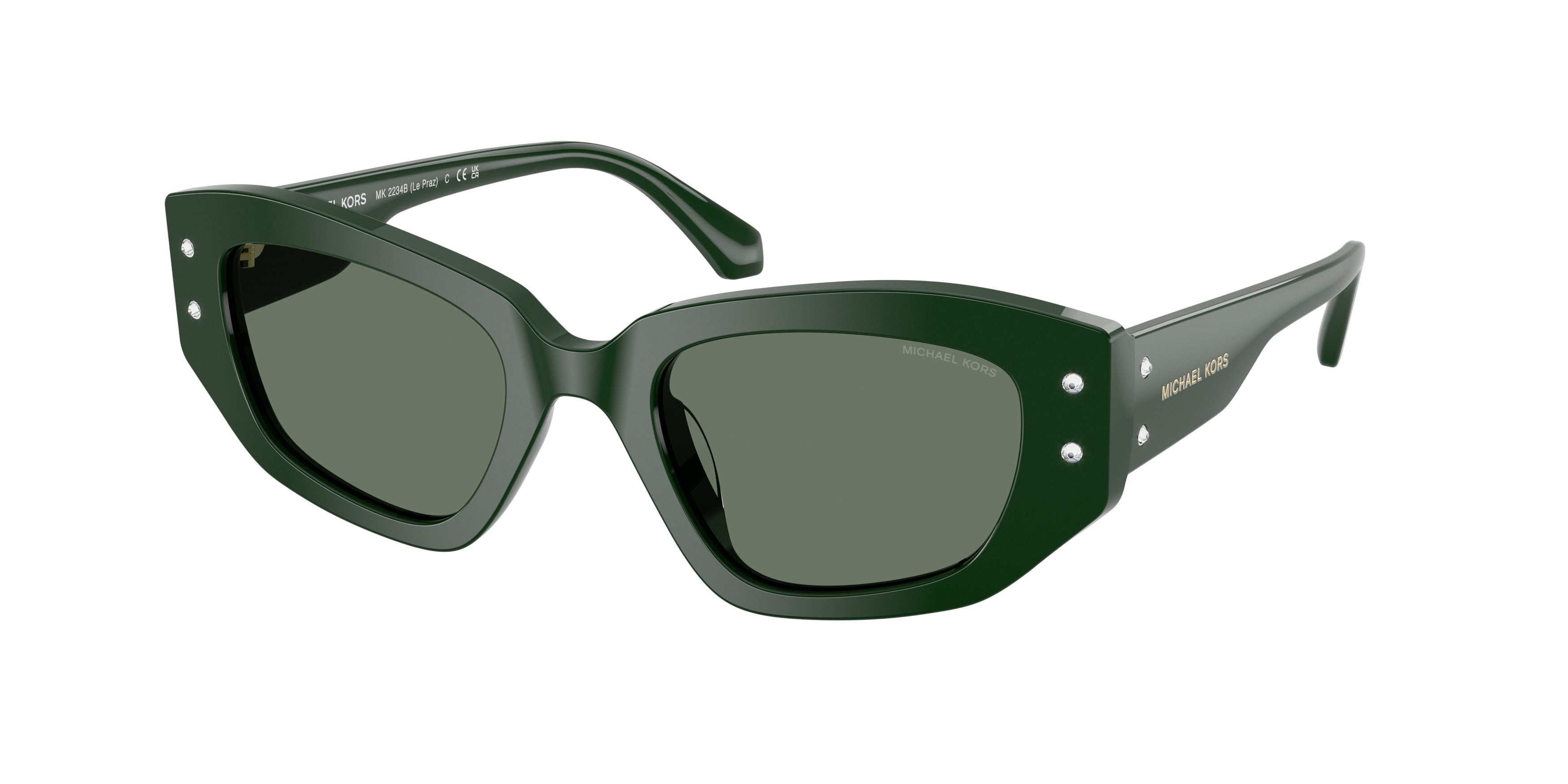Michael Kors LE PRAZ MK2234B Irregular Sunglasses 40063H-Bosco 50-140-21 - Color Map Green