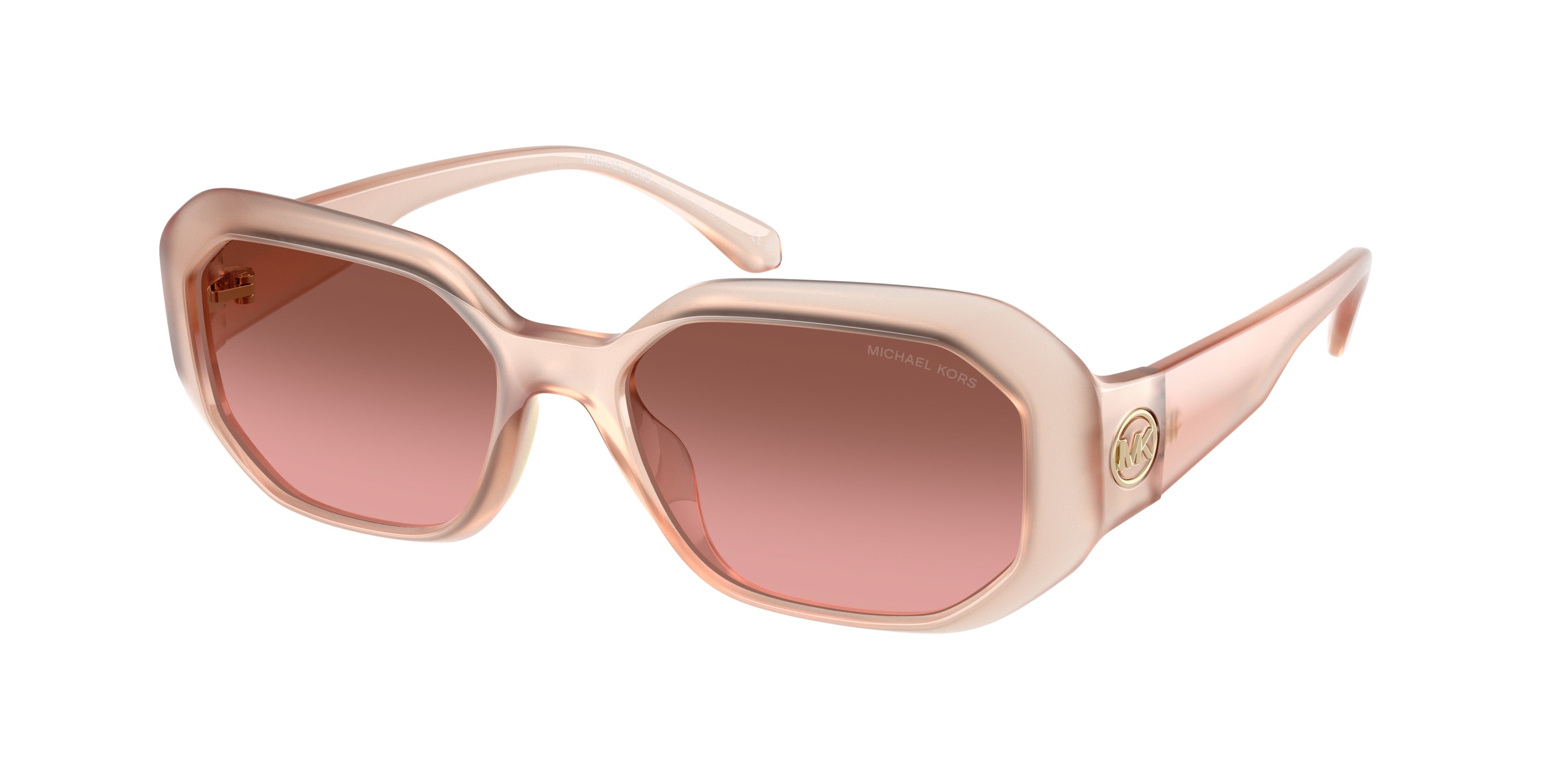 Michael Kors SIESTA KEY MK2240U Irregular Sunglasses 344911-Light Sand 54-140-17 - Color Map White