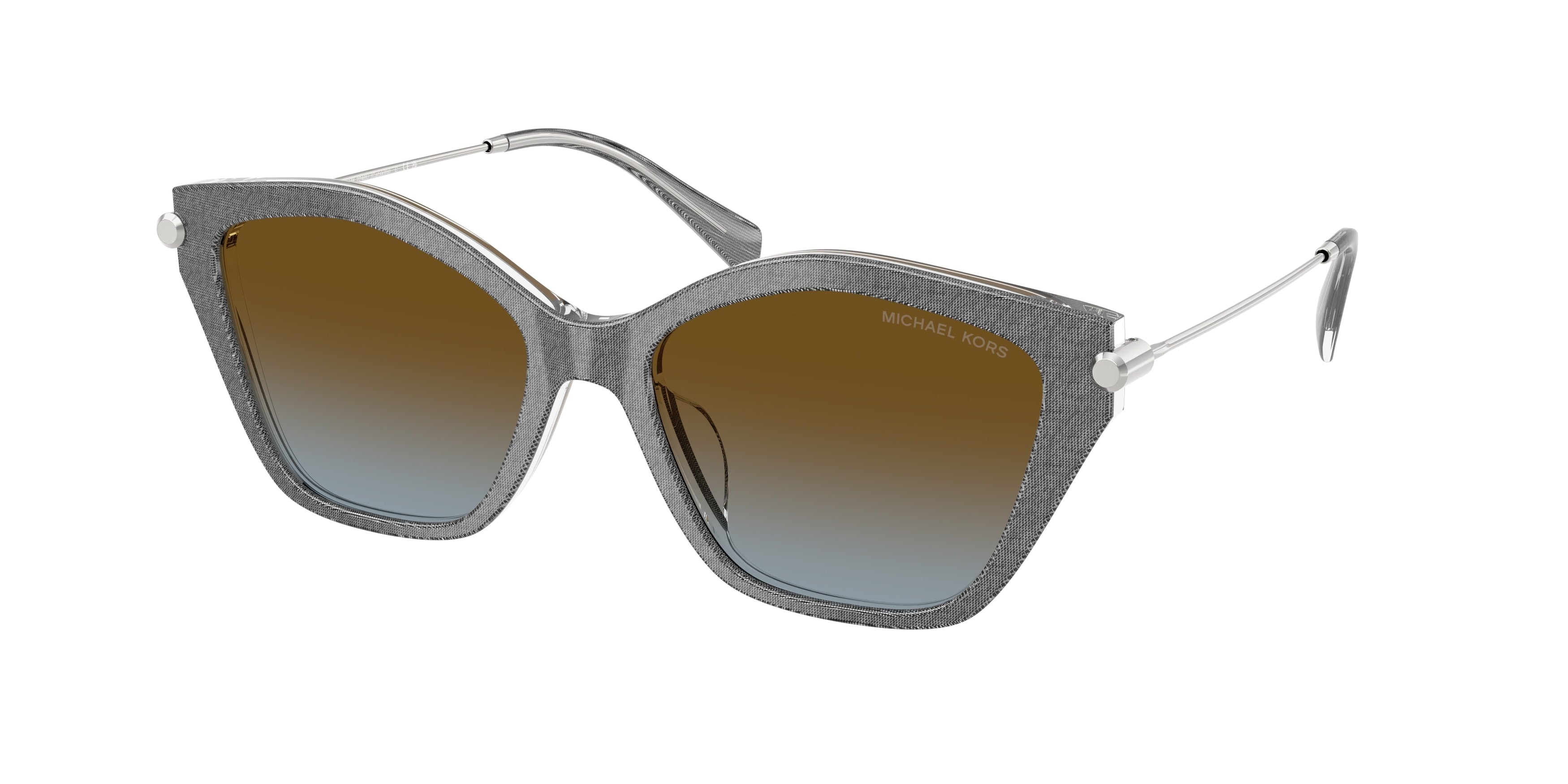 Michael Kors CATSKILLS MK2246U Irregular Sunglasses 400913-Grey Denim 54-140-17 - Color Map Grey