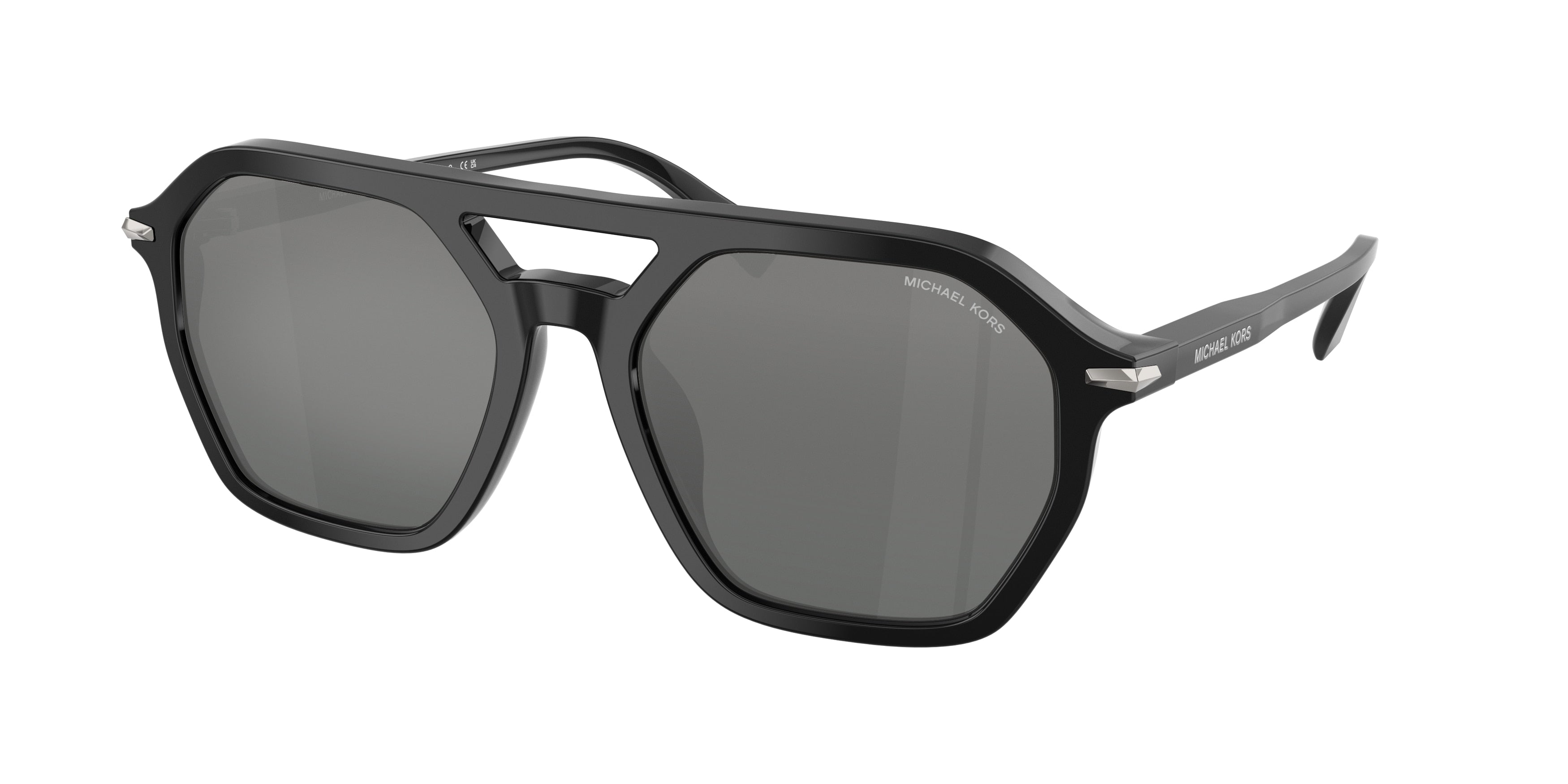 Michael Kors JACKSON HOLE MK2251U Pilot Sunglasses 300588-Black 57-145-19 - Color Map Black