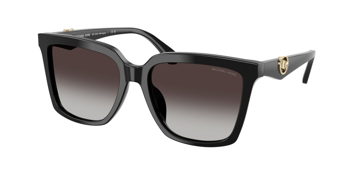 Michael Kors MK2256U Square Sunglasses for Women — Free Shipping - 53-140-16 / 30058G-Black