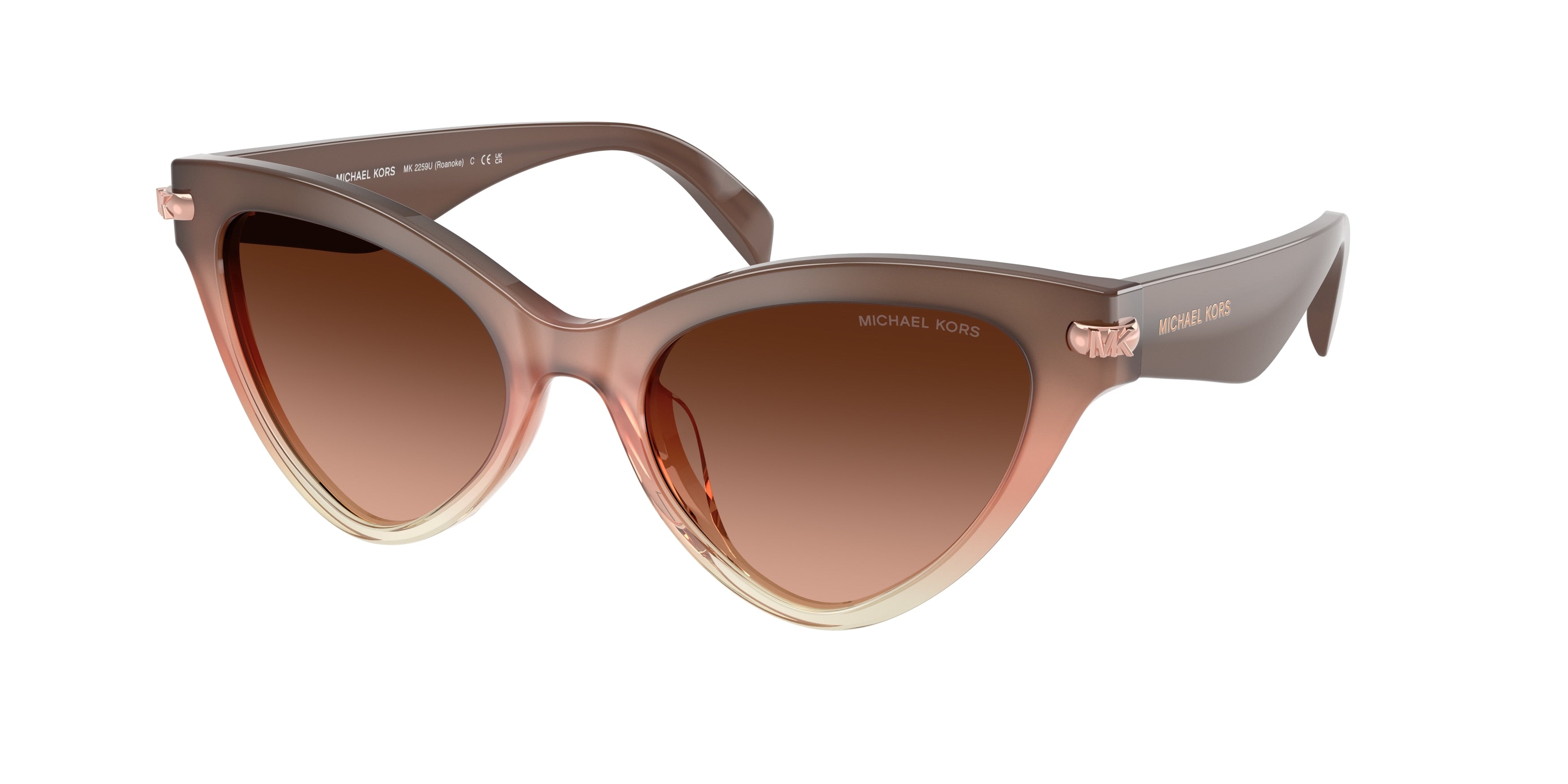 Michael Kors ROANOKE MK2259U Cat Eye Sunglasses 40355M-Soft Pink 52-140-19 - Color Map Pink