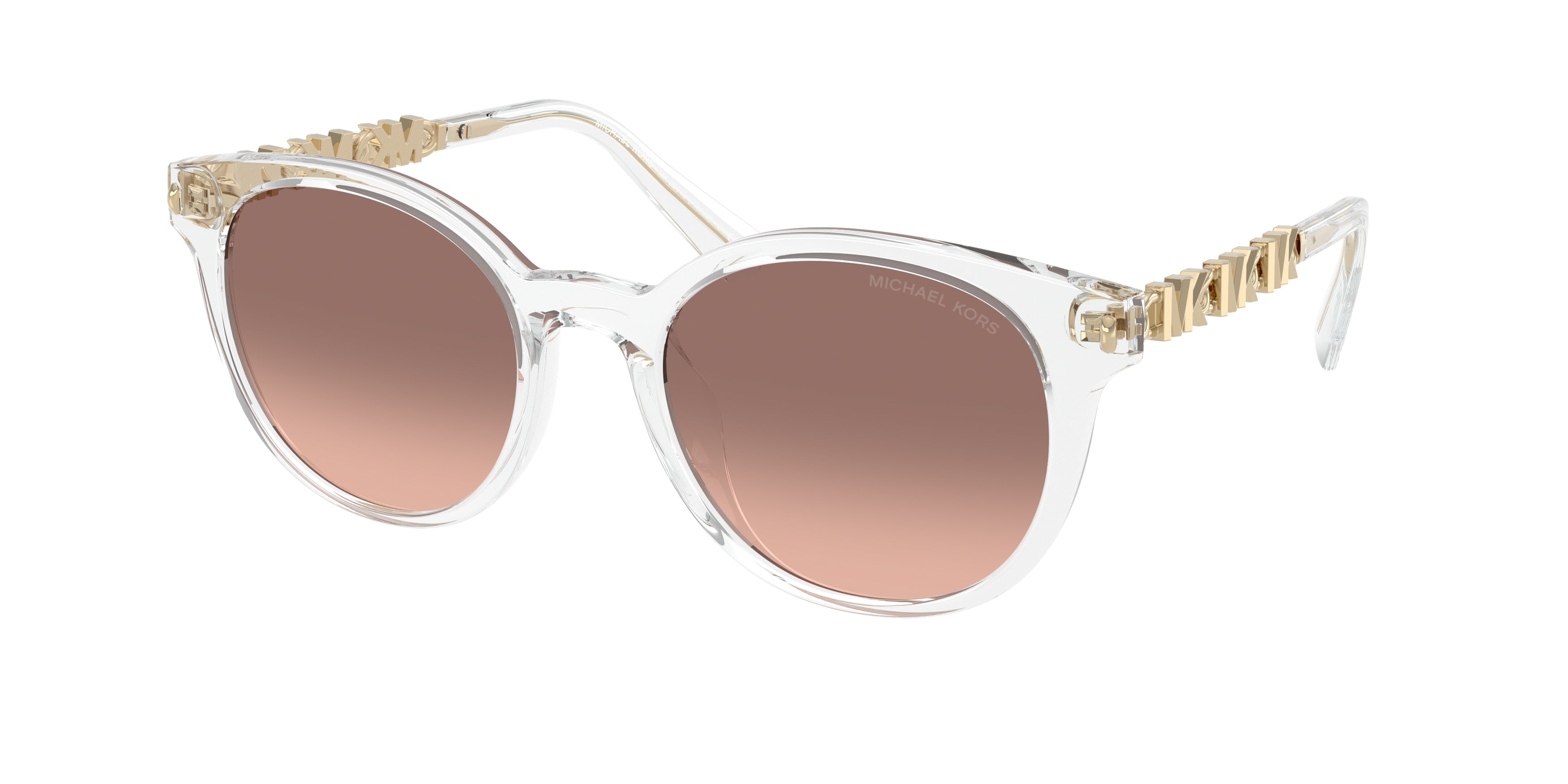 Michael Kors MK2264U Round Sunglasses for Women — Free Shipping - 53-140-20 / 301513-Crystal