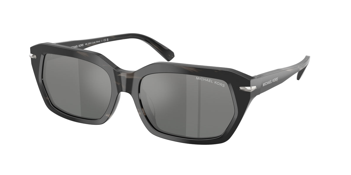 Michael Kors MK2265U Rectangle Sunglasses for Men — Free Shipping - 54-140-17 / 403488-Black Horn