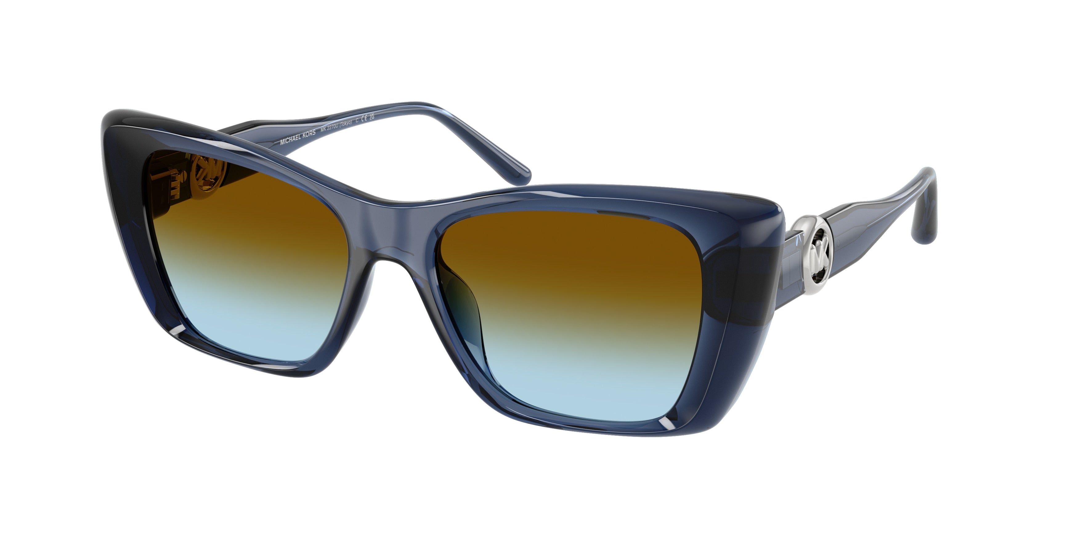 Michael Kors TOKYO MK2270U Square Sunglasses 30025D-Navy 53-140-17 - Color Map Blue