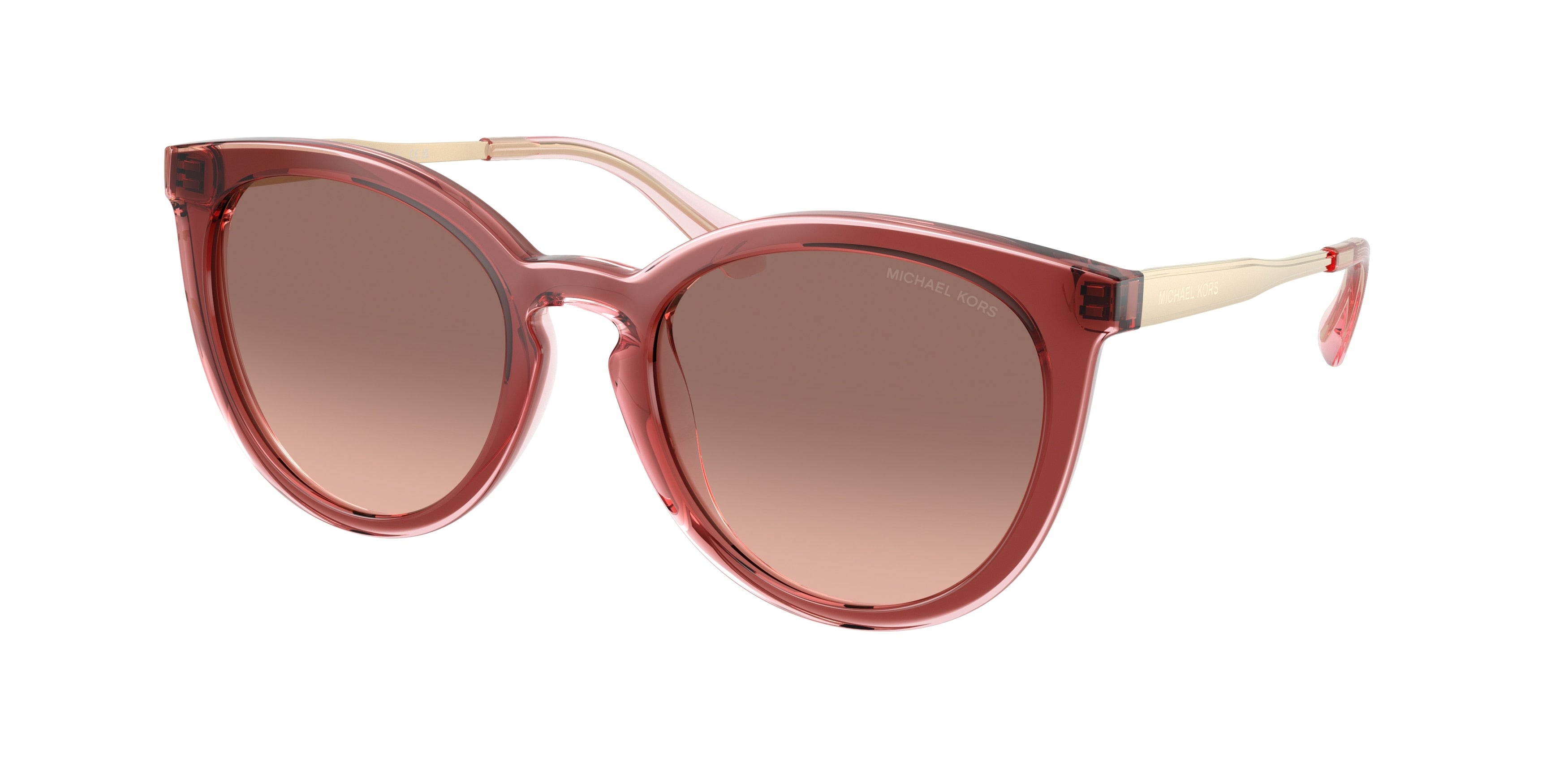 Michael Kors TARIFA MK2274U Round Sunglasses 391313-Rosewood 53-140-20 - Color Map Brown
