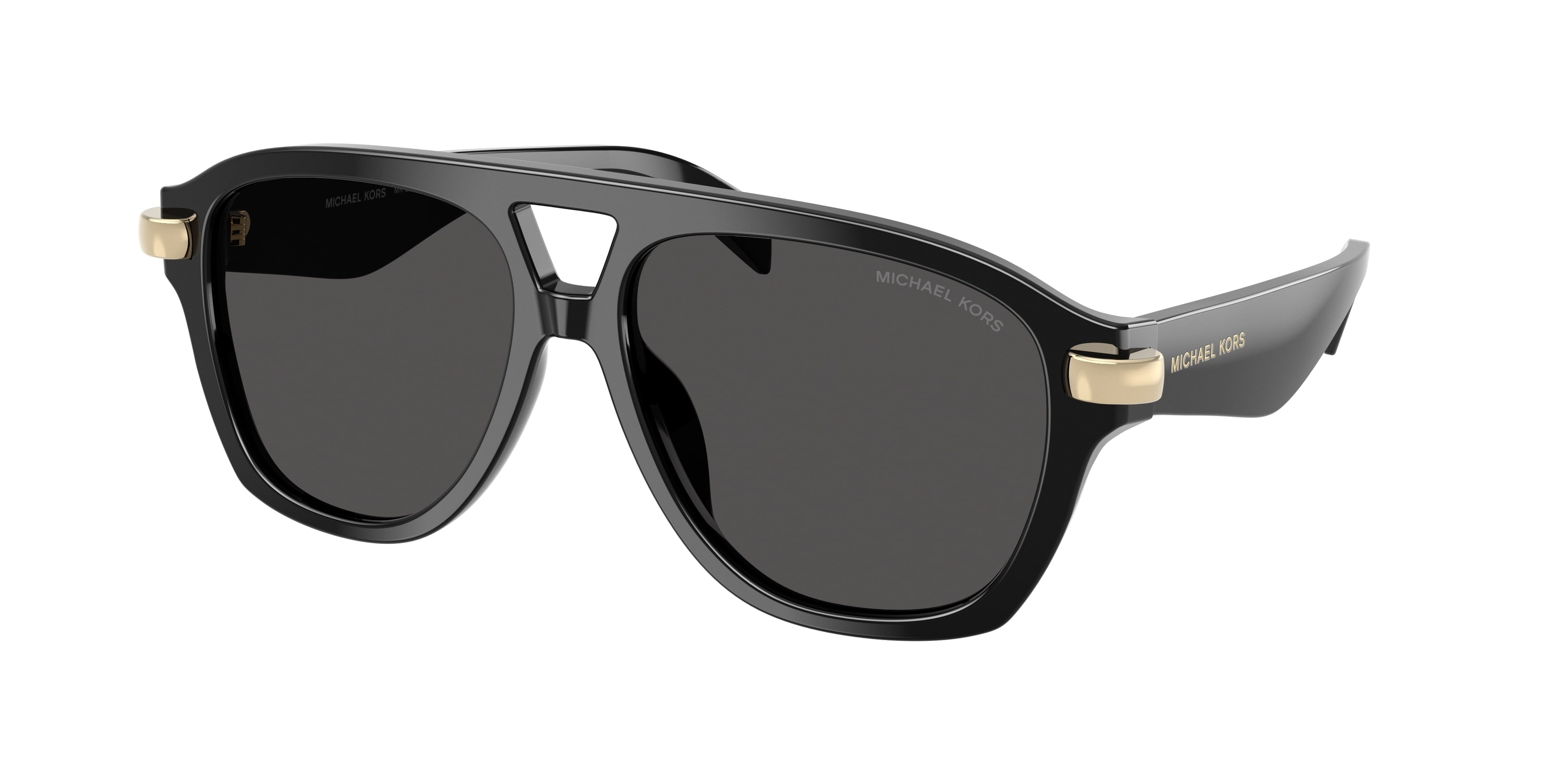 Michael Kors GRENADA MK2277U Pilot Sunglasses 300587-Black 56-140-15 - Color Map Black