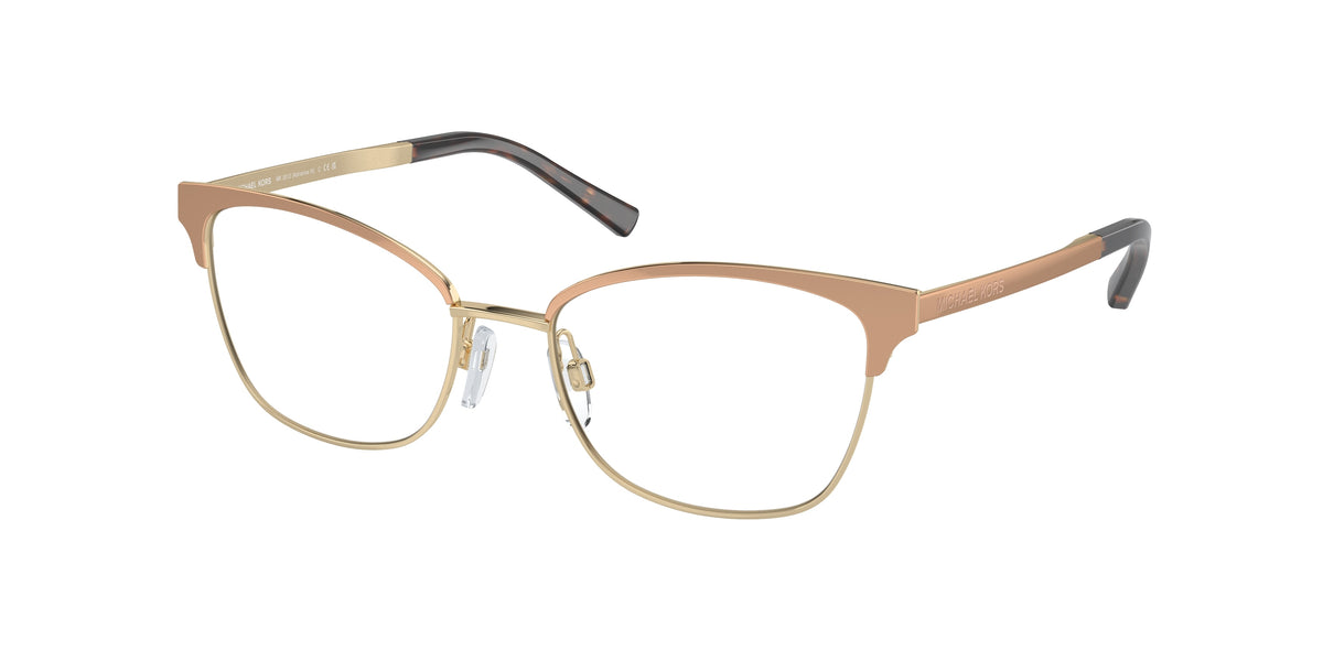 Michael Kors ADRIANNA IV MK3012 Cat Eye Eyeglasses 1213-Shiny Mink 51-135-17 - Color Map Copper