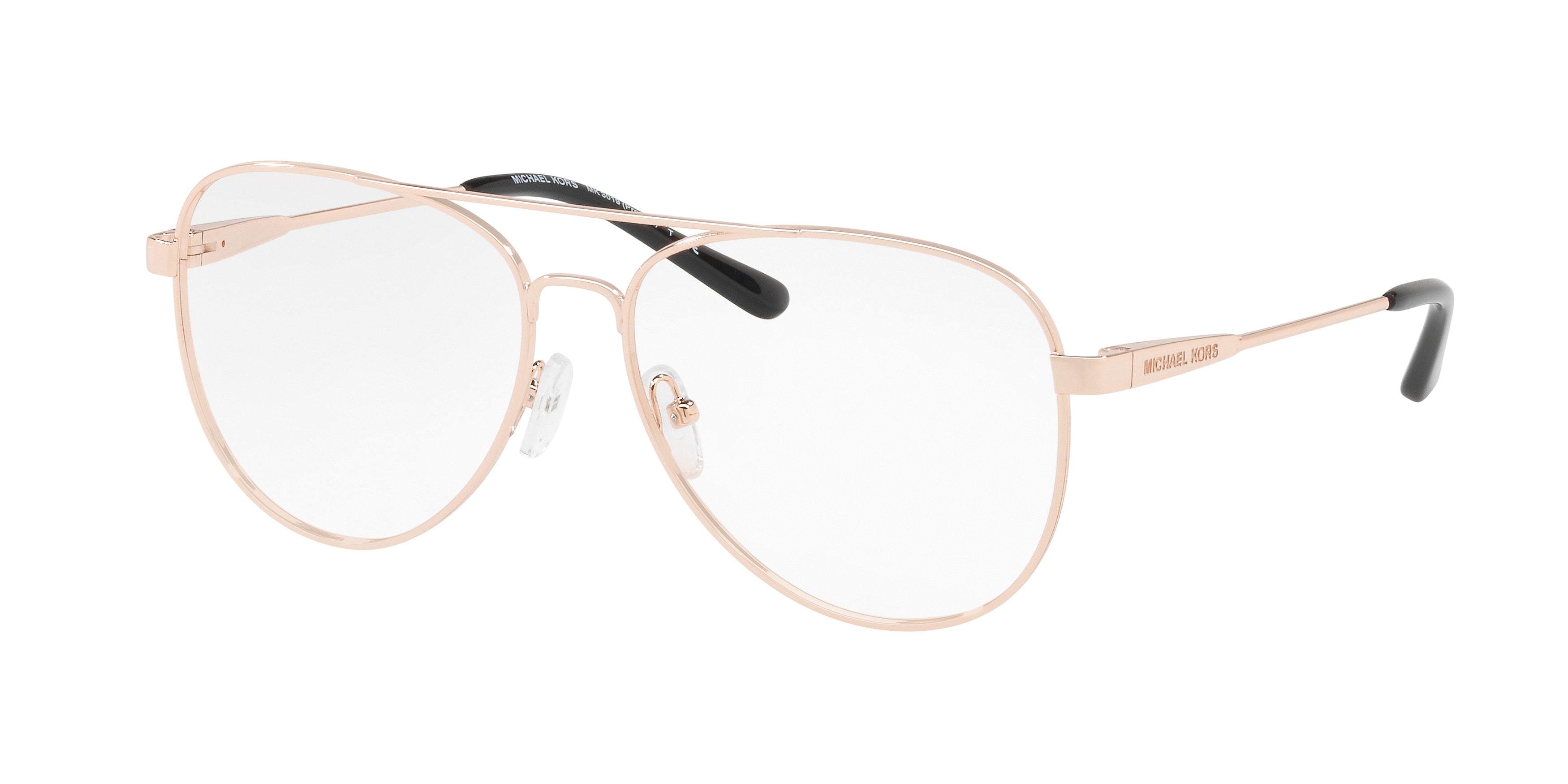 Michael Kors PROCIDA MK3019 Pilot Eyeglasses 1116-Rose Gold 56-135-14 - Color Map Gold