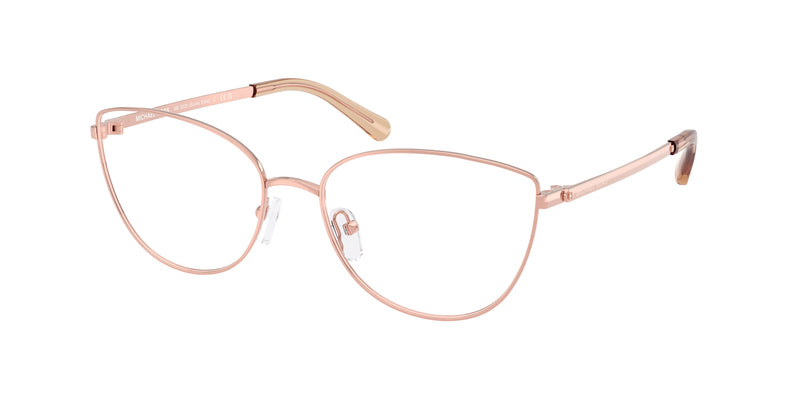 Michael Kors BUENA VISTA MK3030 Cat Eye Eyeglasses 1108-Rose Gold 54-140-17 - Color Map Gold