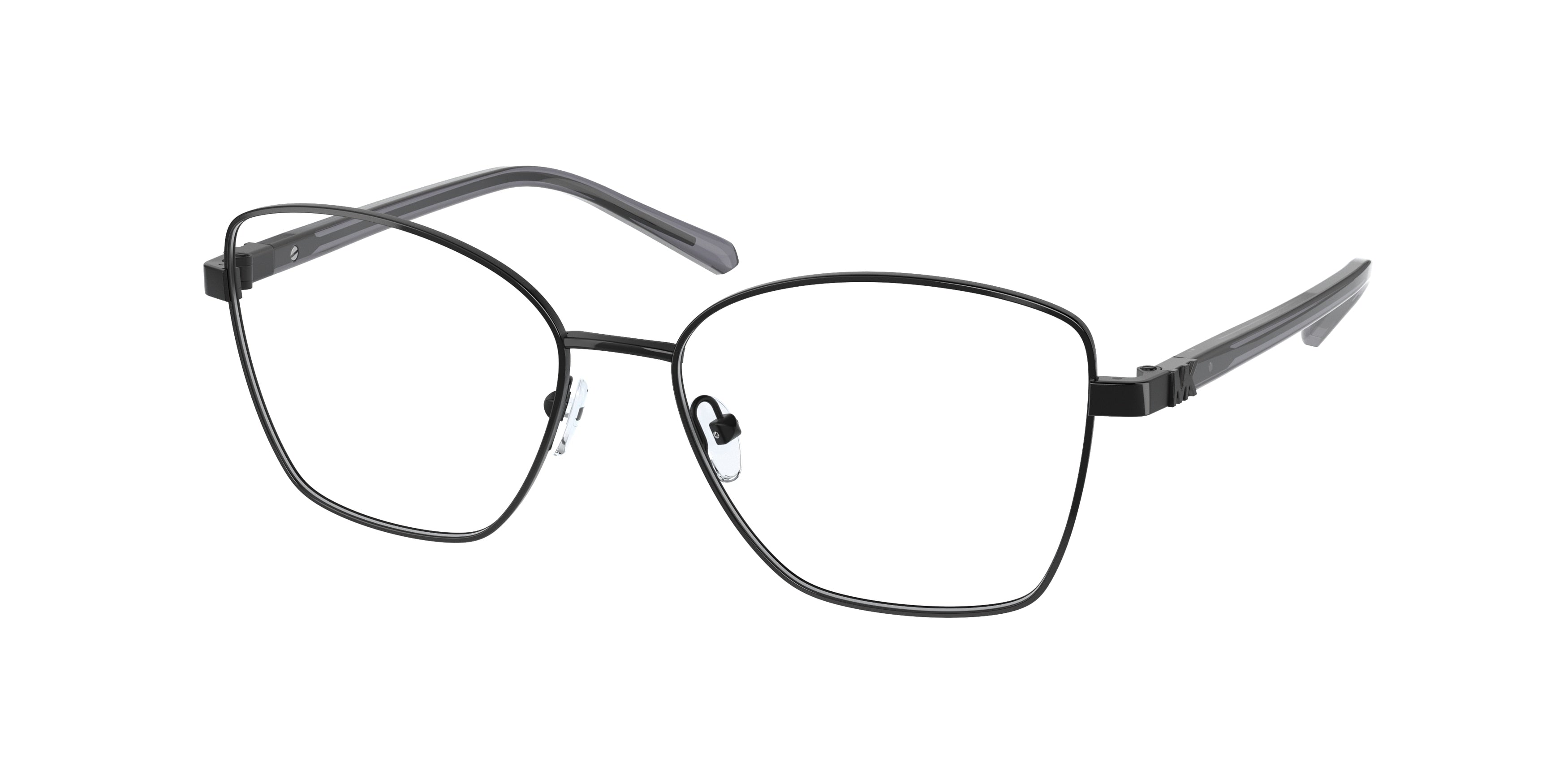 Michael Kors STRASBOURG MK3052 Square Eyeglasses 1005-Shiny Black 54-140-16 - Color Map Black