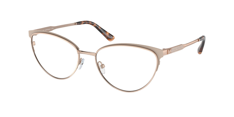 Michael Kors MARSAILLE MK3064B Cat Eye Eyeglasses 1108-Rose Gold/Pink 55-140-17 - Color Map Gold