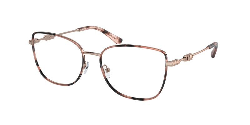 Michael Kors EMPIRE SQUARE 3 MK3065J Square Eyeglasses 1108-Rose Gold/Pink Tortoise 54-140-17 - Color Map Gold