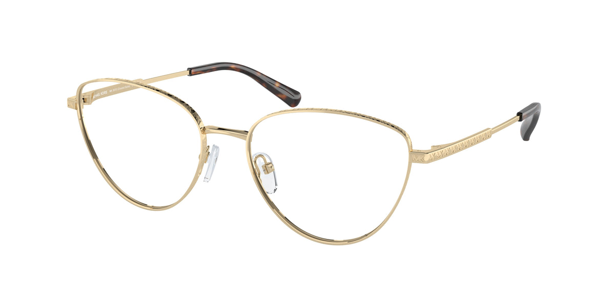 Michael Kors CRESTED BUTTE MK3070 Cat Eye Eyeglasses 1014-Light Gold 53-140-17 - Color Map Gold