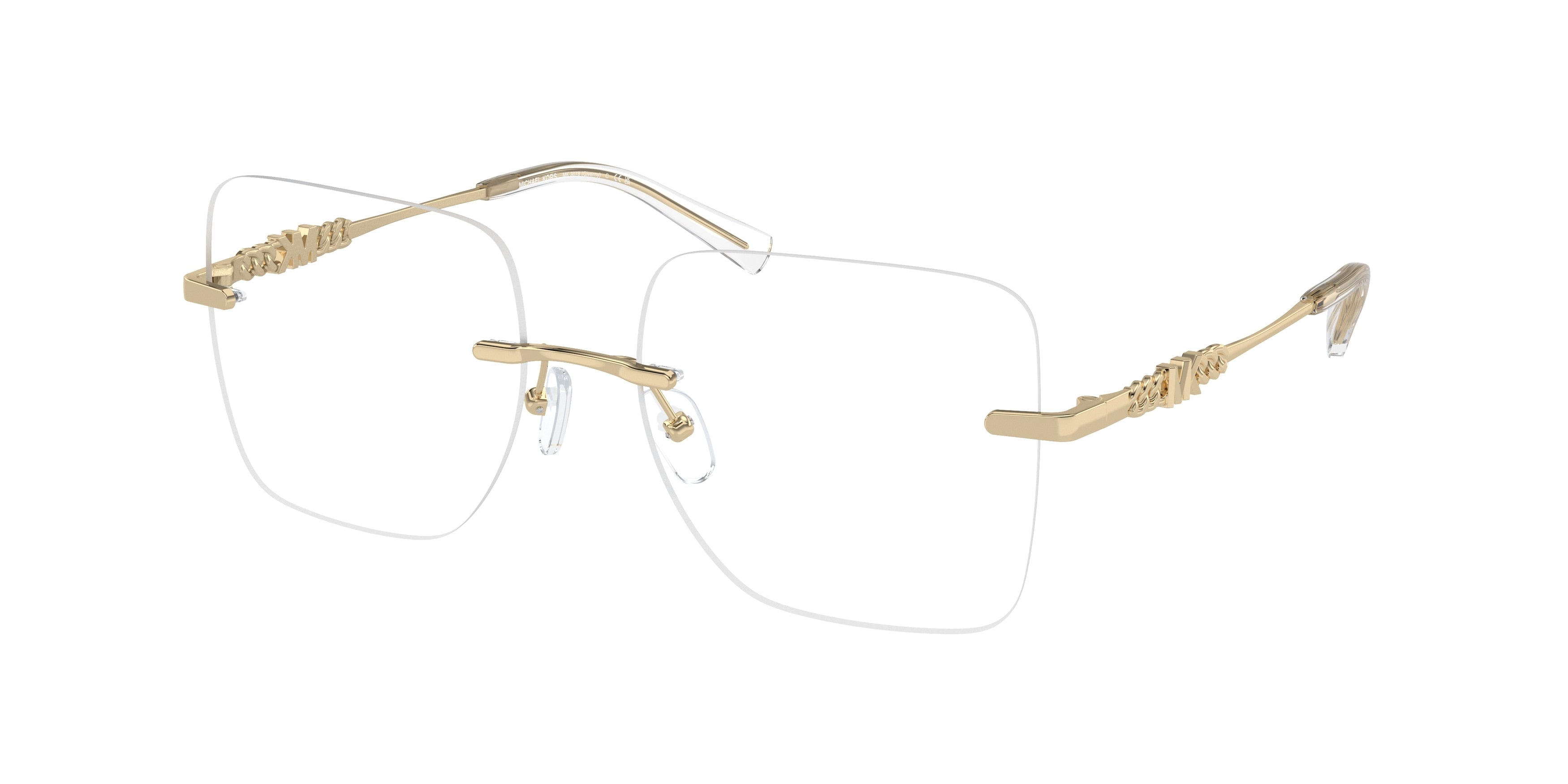 Michael Kors GIVERNY MK3078 Square Eyeglasses 1014-Gold 54-140-17 - Color Map Gold