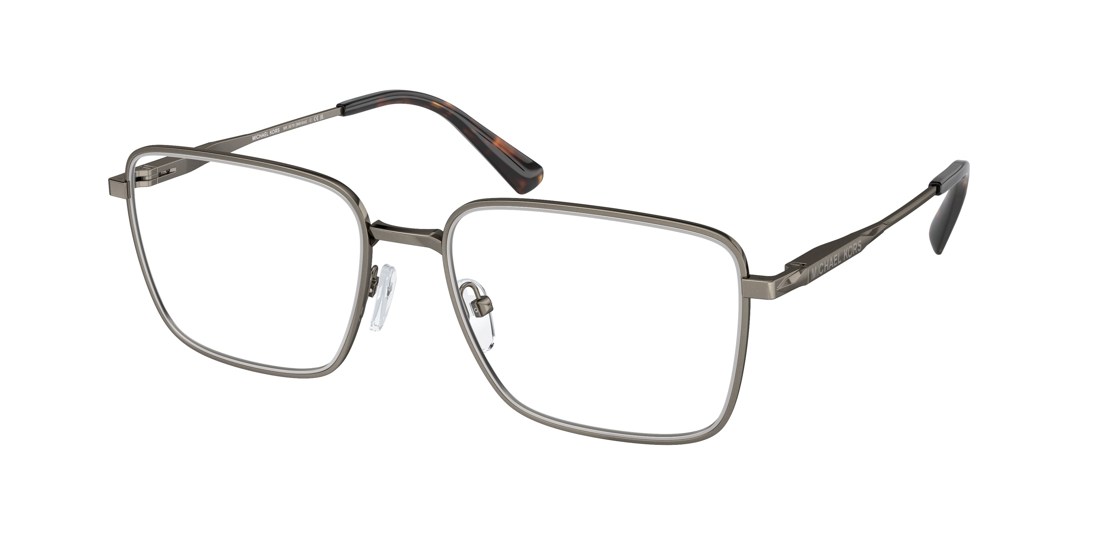 Michael Kors MéRIBEL MK3079 Rectangle Eyeglasses 1001-Shiny Husk 56-145-18 - Color Map Copper