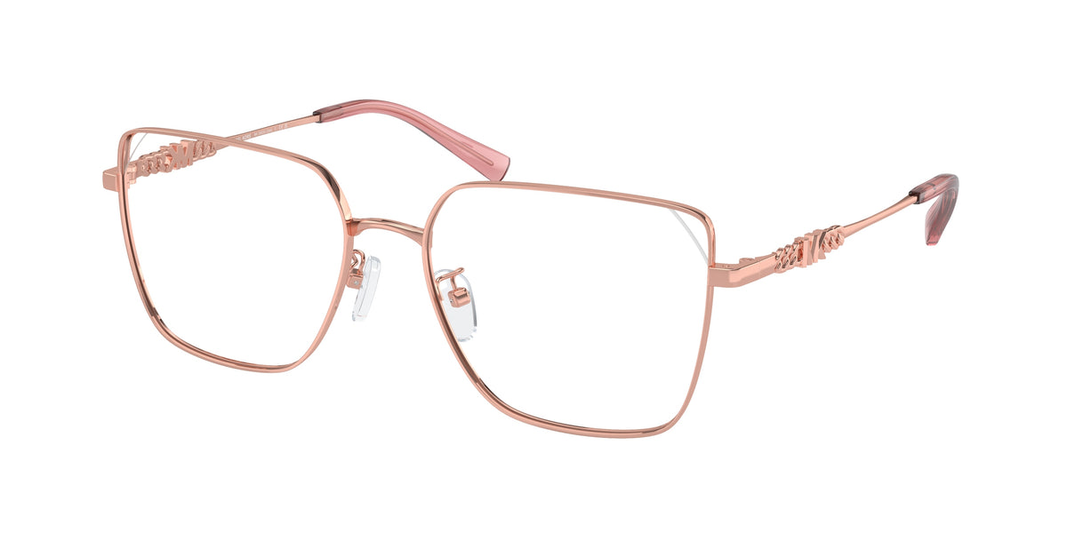 Michael Kors DALI MK3083D Rectangle Eyeglasses 1108-Shiny Rose Gold 56-145-17 - Color Map Gold