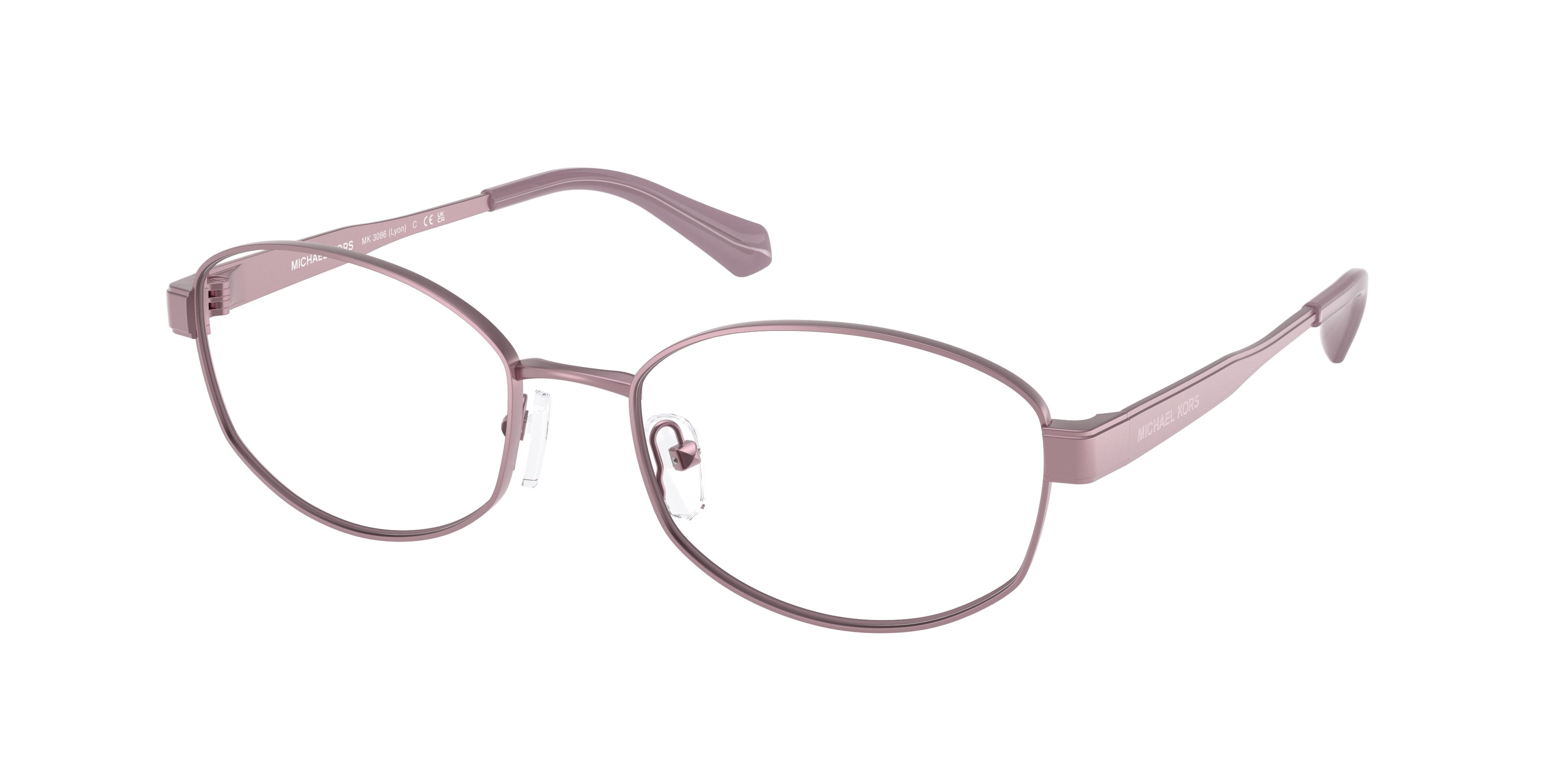Michael Kors LYON MK3086 Oval Eyeglasses 1903-Light Iris 55-140-18 - Color Map Violet