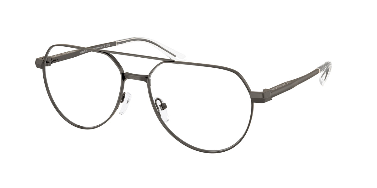 Michael Kors HIGHLAND PARK MK3092 Pilot Eyeglasses 1002-Matte Gunmetal 57-145-16 - Color Map Grey