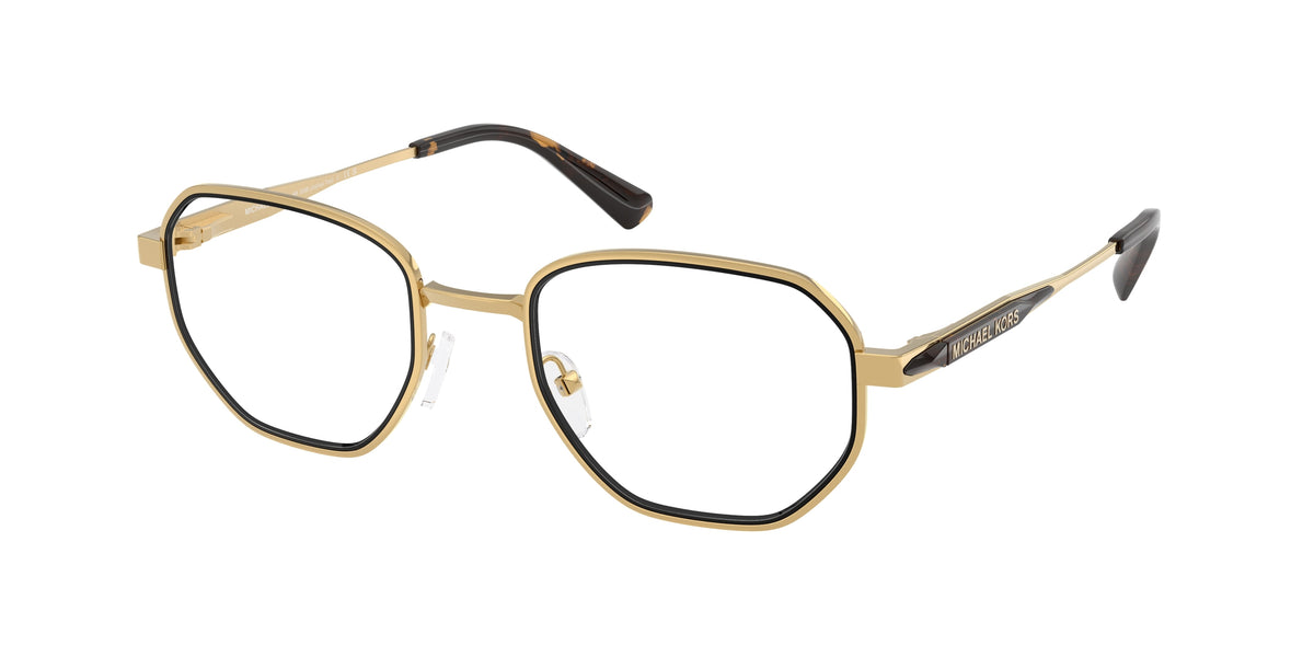 Michael Kors JOSHUA TREE MK3098 Irregular Eyeglasses 1896-Shiny Yellow Gold 51-145-21 - Color Map Gold