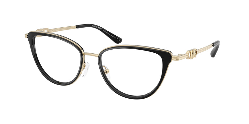 Michael Kors HILTON HEAD MK3103 Cat Eye Eyeglasses 3005-Black 53-140-17 - Color Map Black