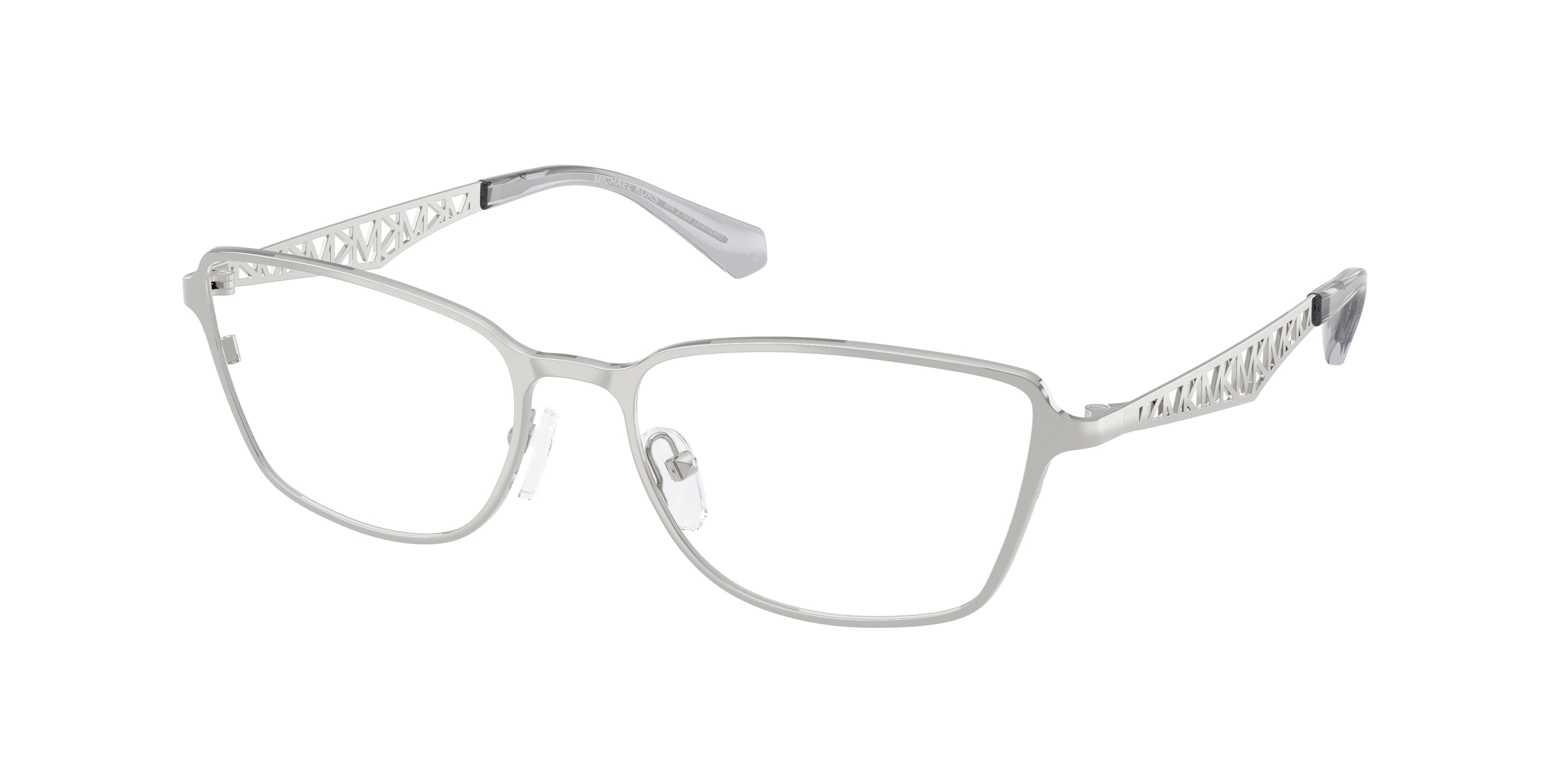 Michael Kors SANIBEL MK3105 Rectangle Eyeglasses 1893-Silver 54-140-17 - Color Map Silver